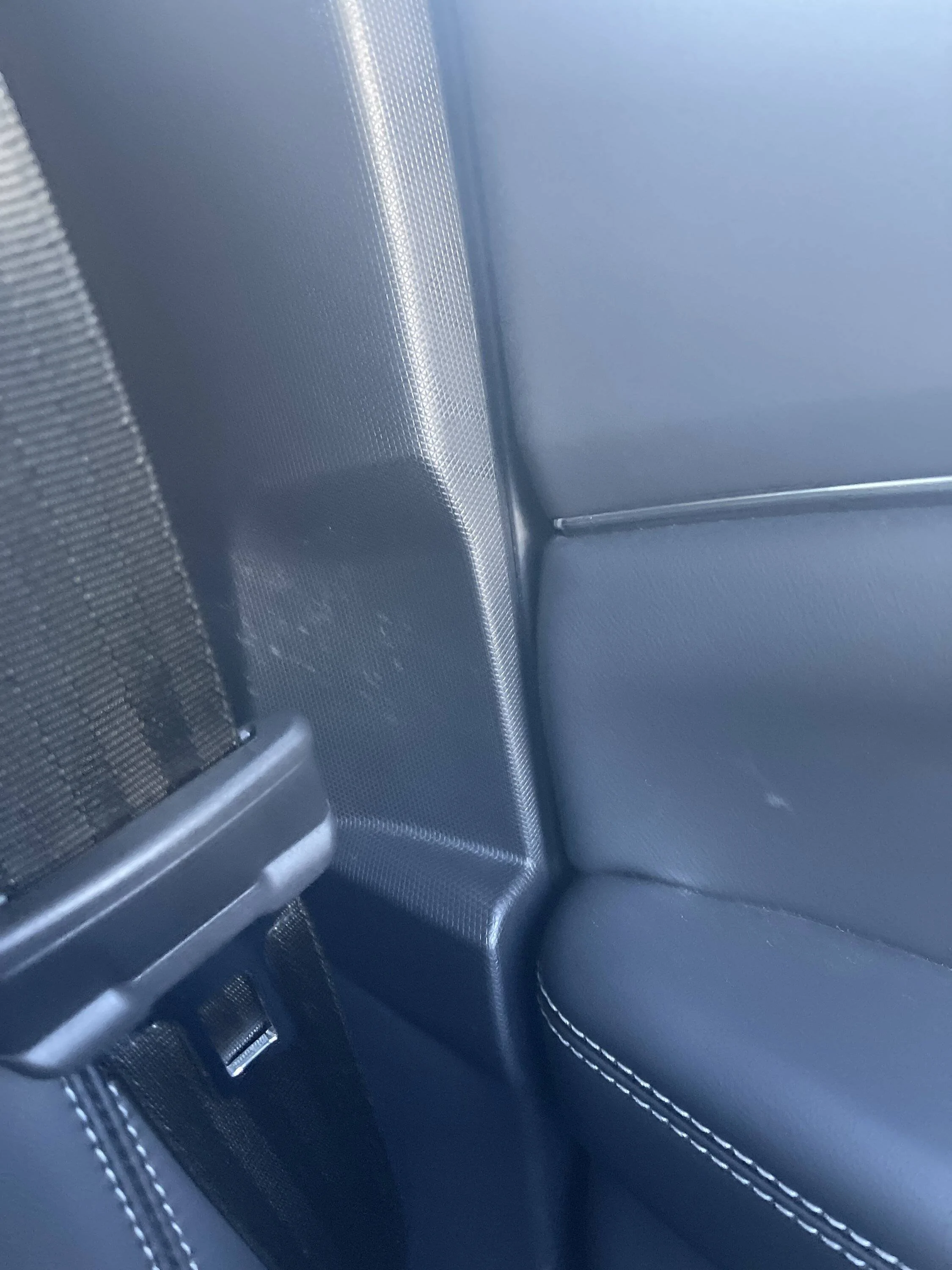 Ford Mustang Mach-E Seatbelt buckle scratching interior imag