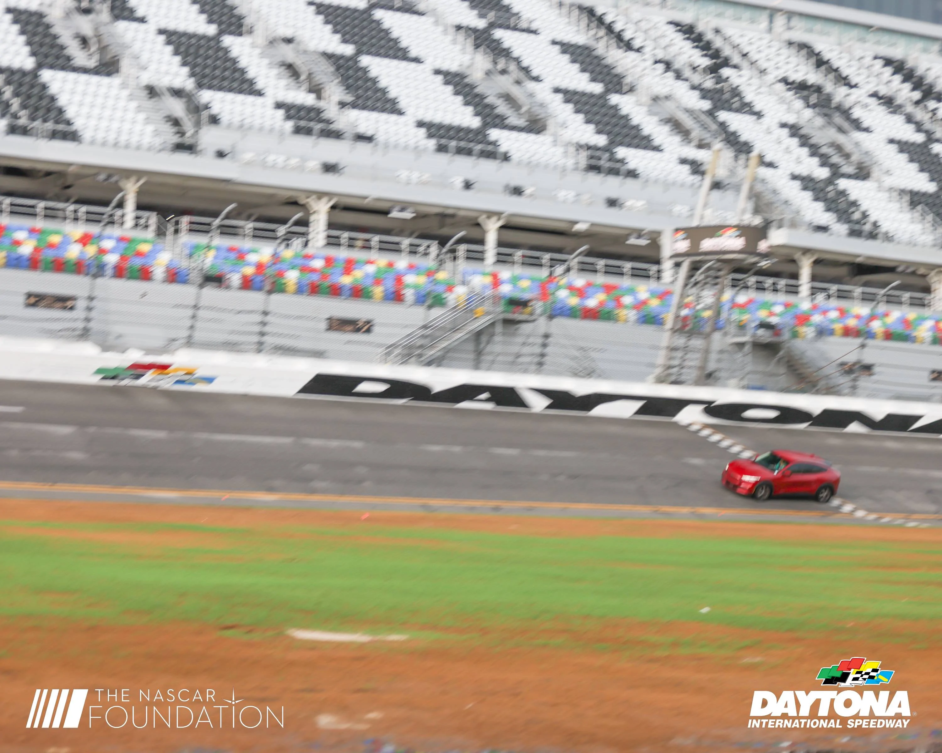 Ford Mustang Mach-E Took our MachE to Daytona International Speedway JE-3491