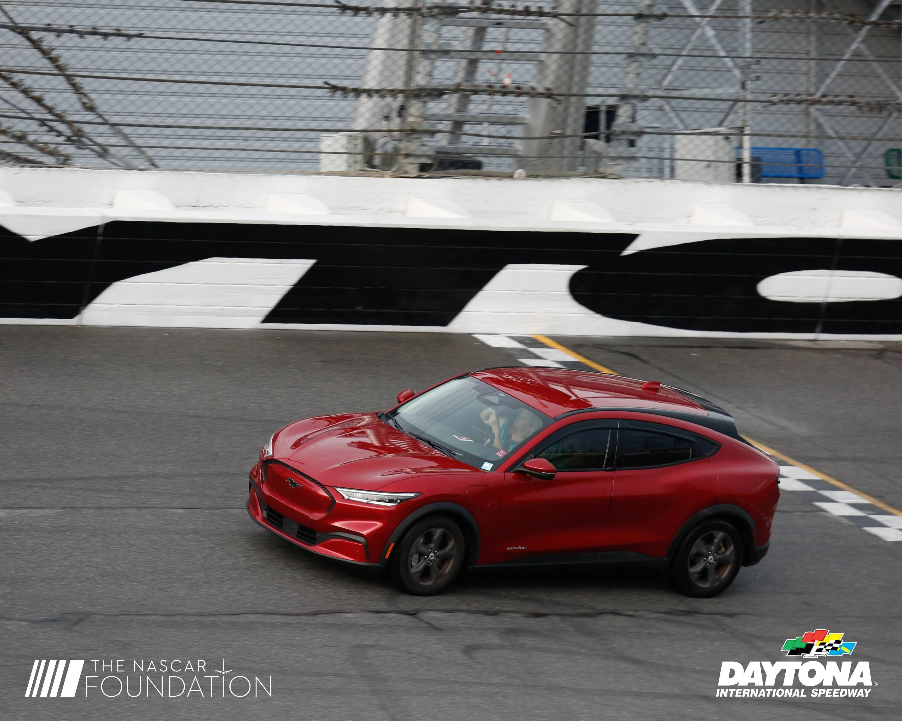 Ford Mustang Mach-E Took our MachE to Daytona International Speedway JE-8338