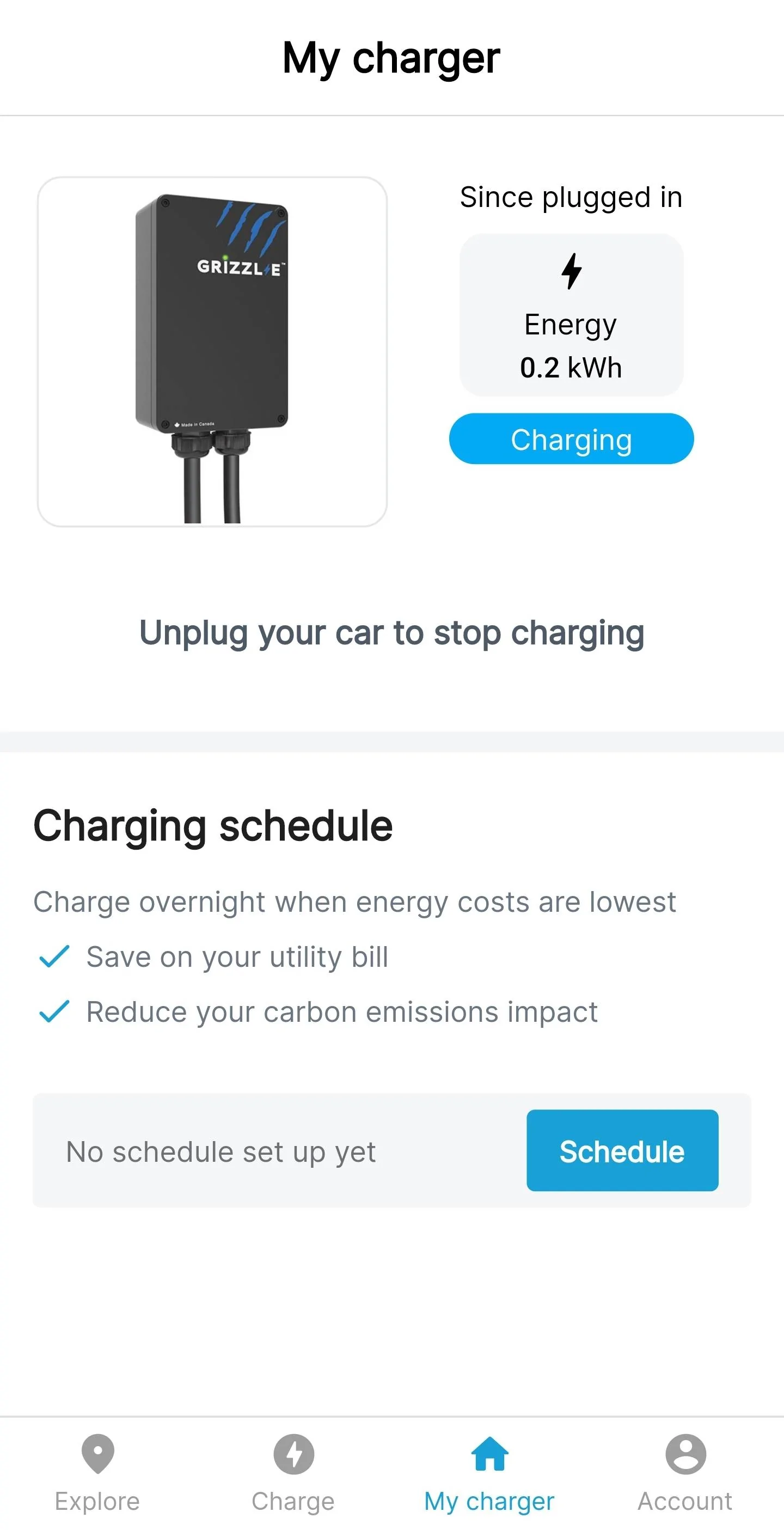 Ford Mustang Mach-E Grizzl-e Smart Charger Screenshot_20220722-181622_ChargeLa