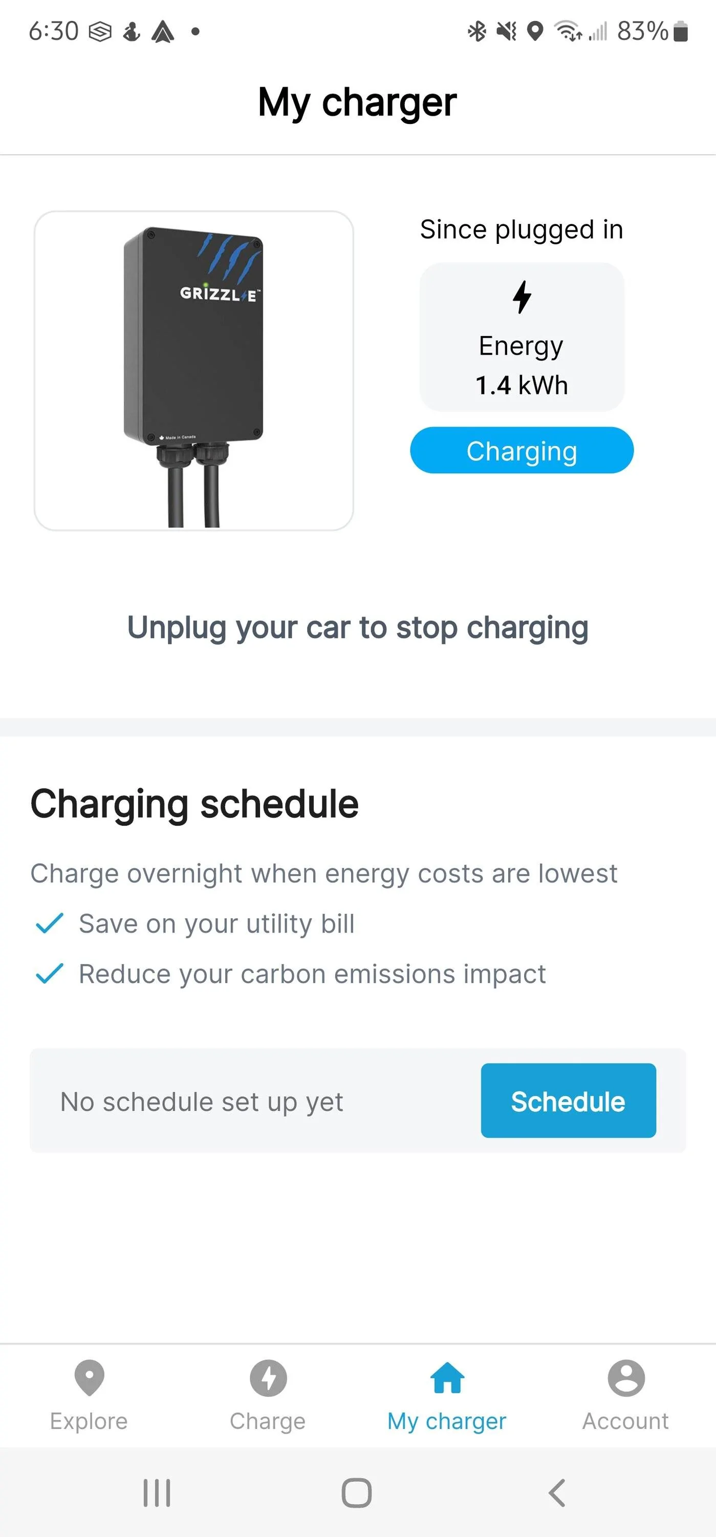 Ford Mustang Mach-E Grizzl-e Smart Charger Screenshot_20220722-183010_ChargeLa