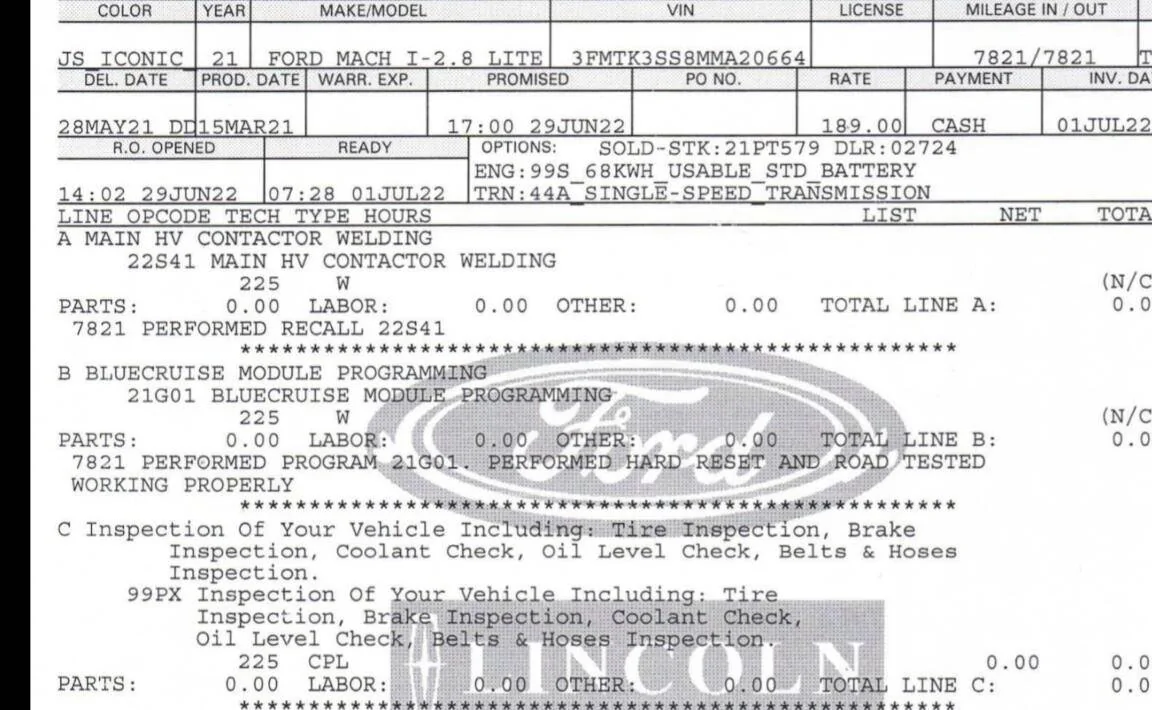 Ford Mustang Mach-E POWERTRAIN MALFUNCTION / REDUCED / HIGH-VOLTAGE BATTERY WARNING Screenshot_20220726-180720