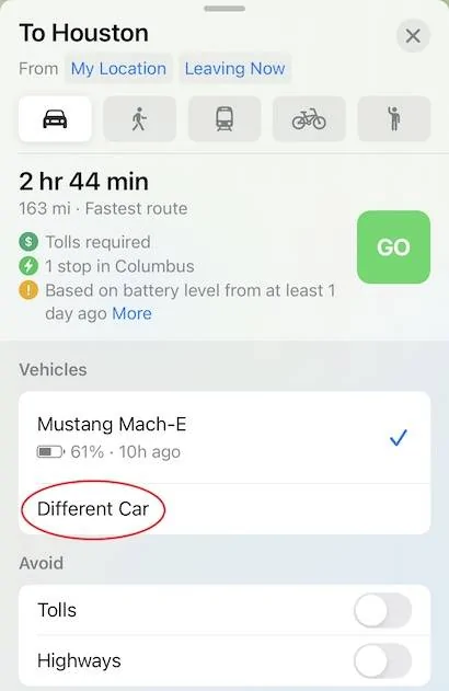 Ford Mustang Mach-E EV Routing For Apple Maps Now Available Via Carplay & SYNC in Mach-E Apple Maps charging rout