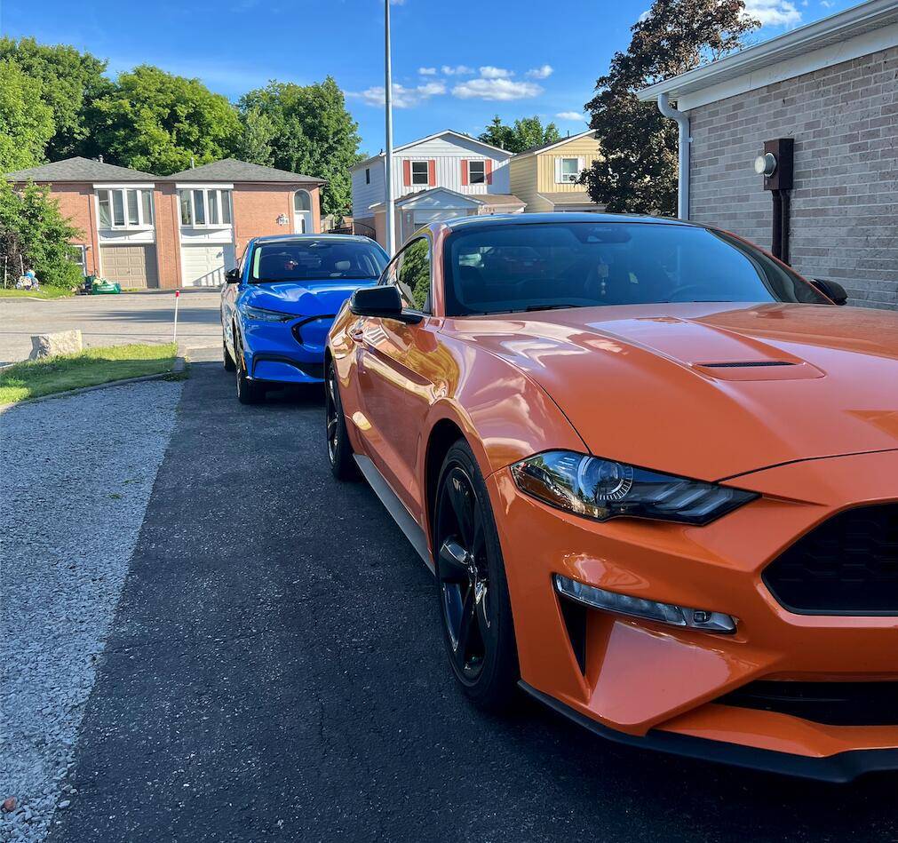 Ford Mustang Mach-E CarWow Drag race: Mach E GT vs Mustang GT Screen Shot 2022-07-27 at 9.54.11 AM