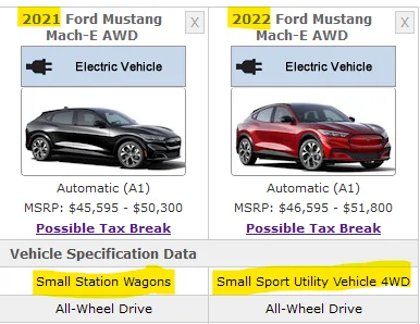 Ford Mustang Mach-E Senate Bill Deal to Expand EV Tax Credits (7/27/2022) 1659012612136