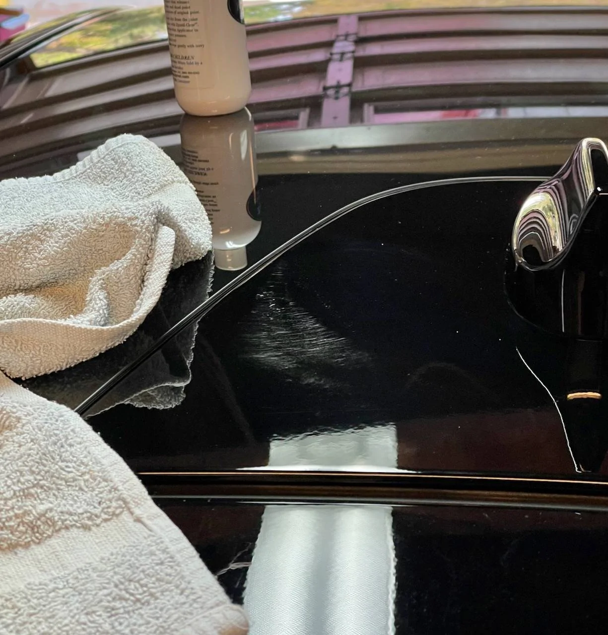 Ford Mustang Mach-E Peeling paint on panel under shark fin antenna trim - 1