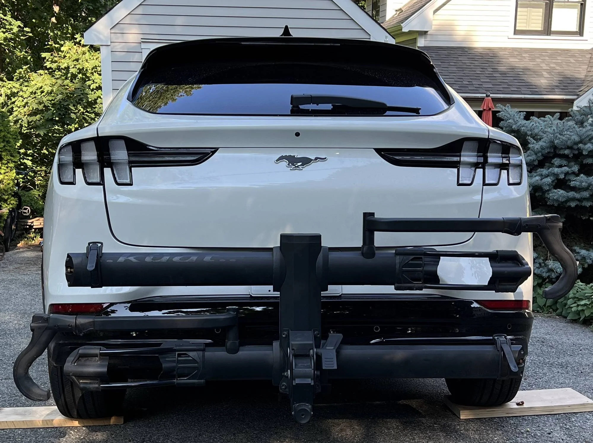 Ford Mustang Mach-E Draw-tite Trailer Hitch Receiver Install BikeRackRear2