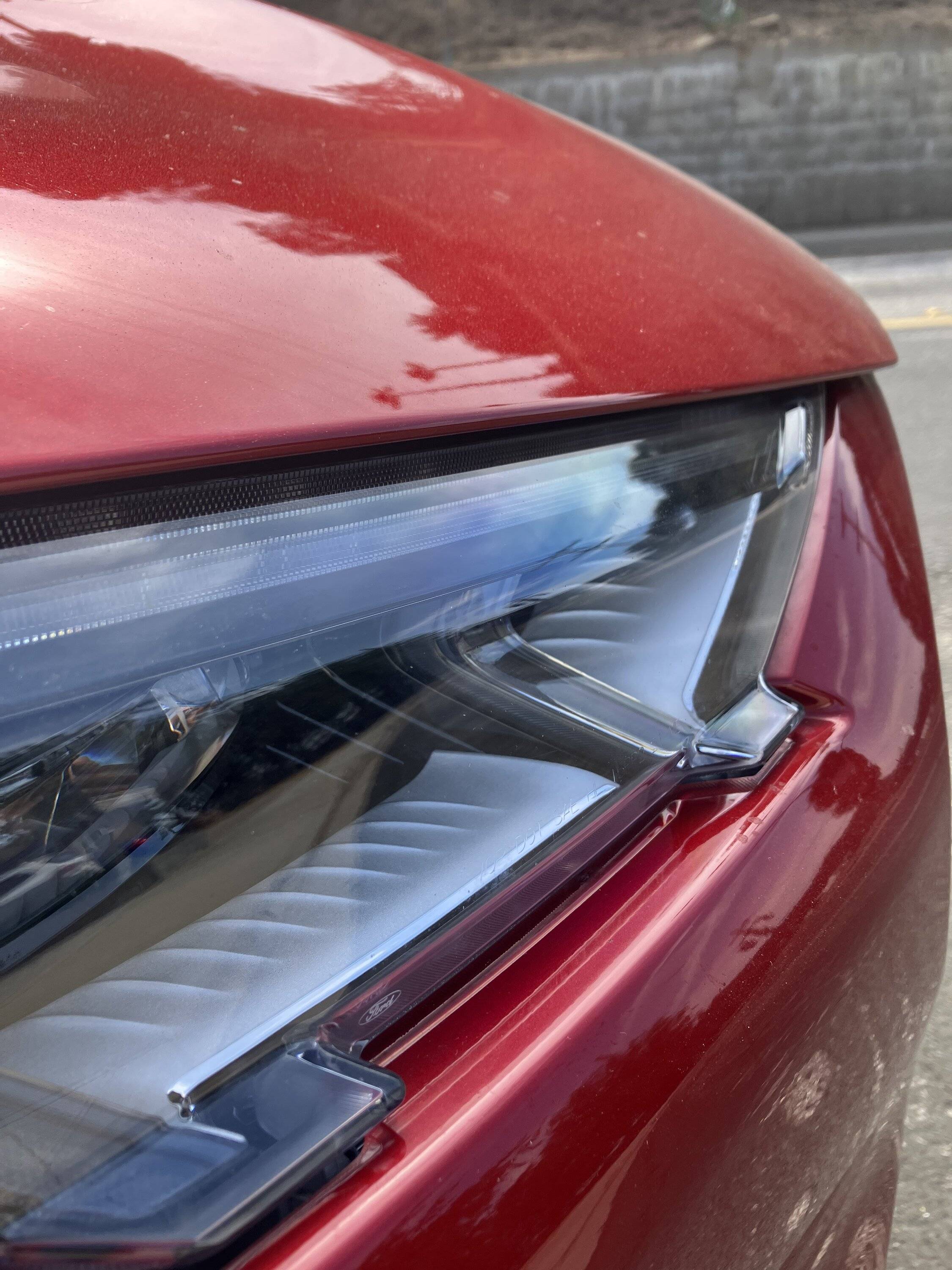 Ford Mustang Mach-E What is this dried substance on my headlight 23FE85E0-CFE1-475F-8FEB-0463FB228E00