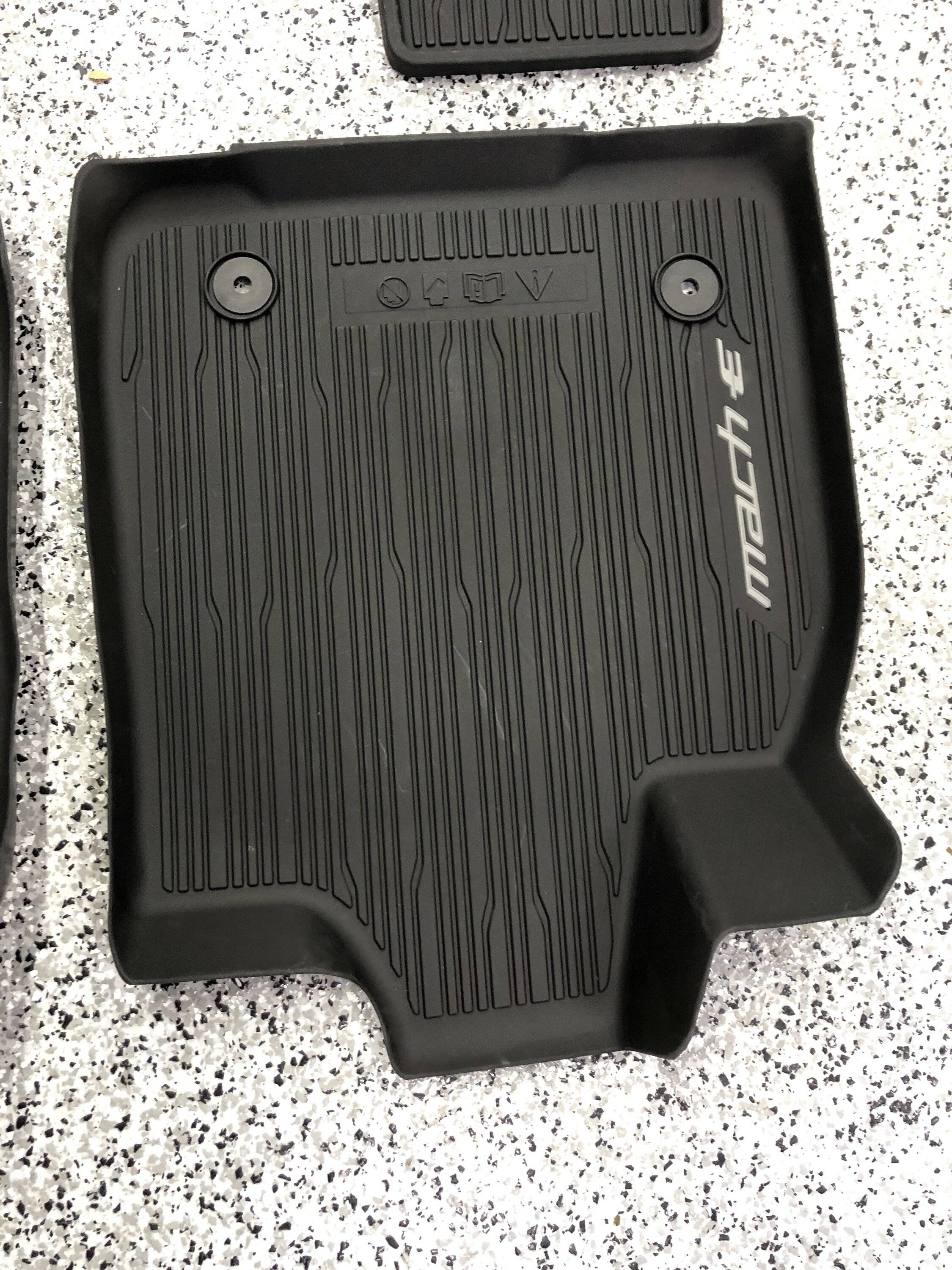 Ford Mustang Mach-E WTS: OEM all weather floor mats, black A-pillar 7FB12F14-0E17-4E17-90DE-C518EED99168