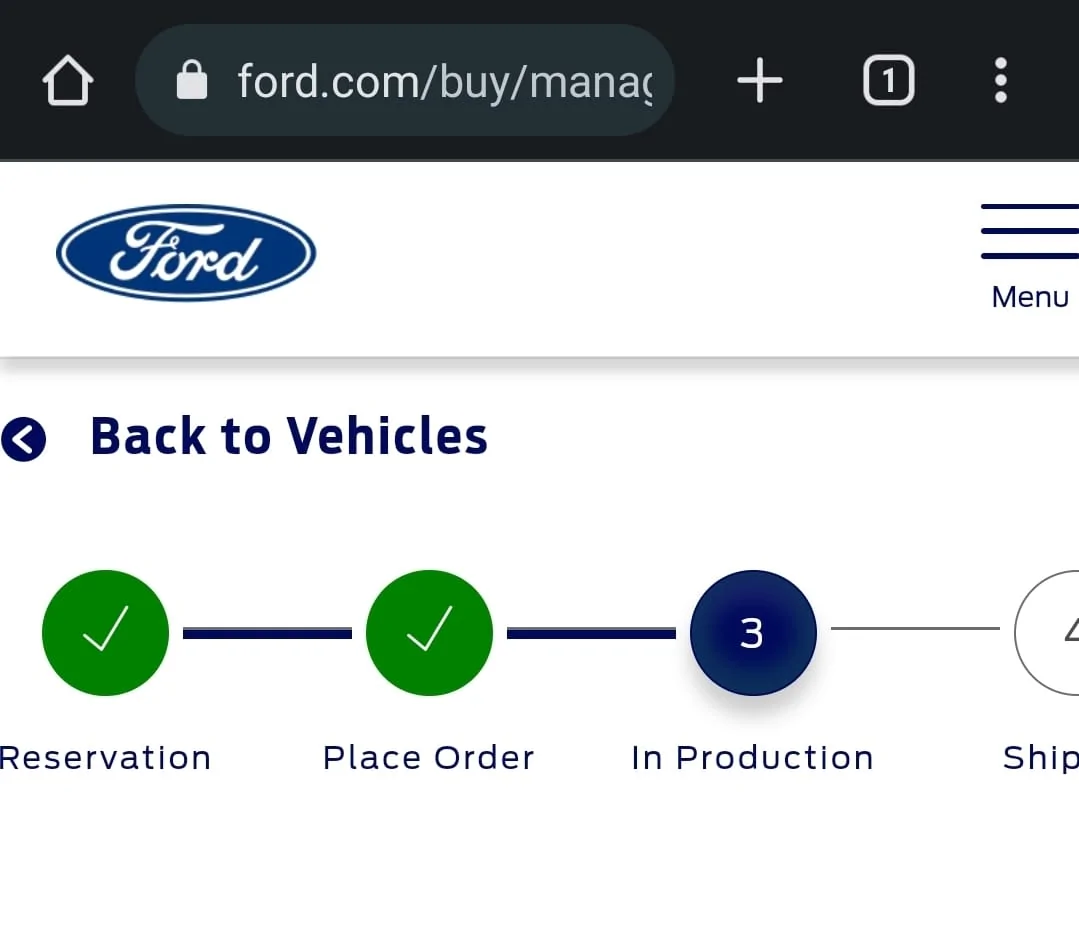 Ford Mustang Mach-E What does this status on the Ford website mean? IMG-20220805-WA0000