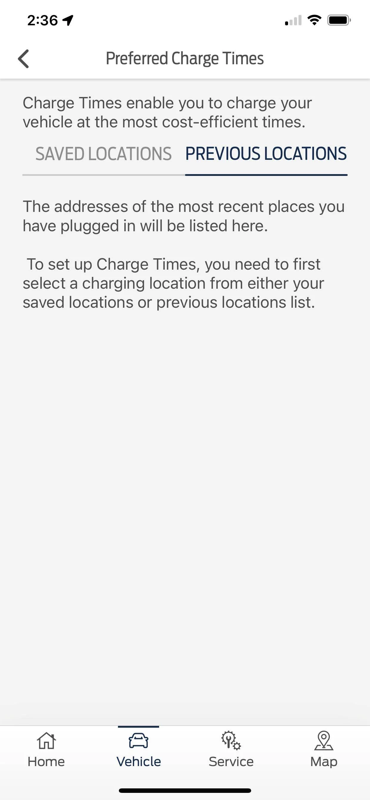 Ford Mustang Mach-E Preferred Charge Locations Disappeared fp1