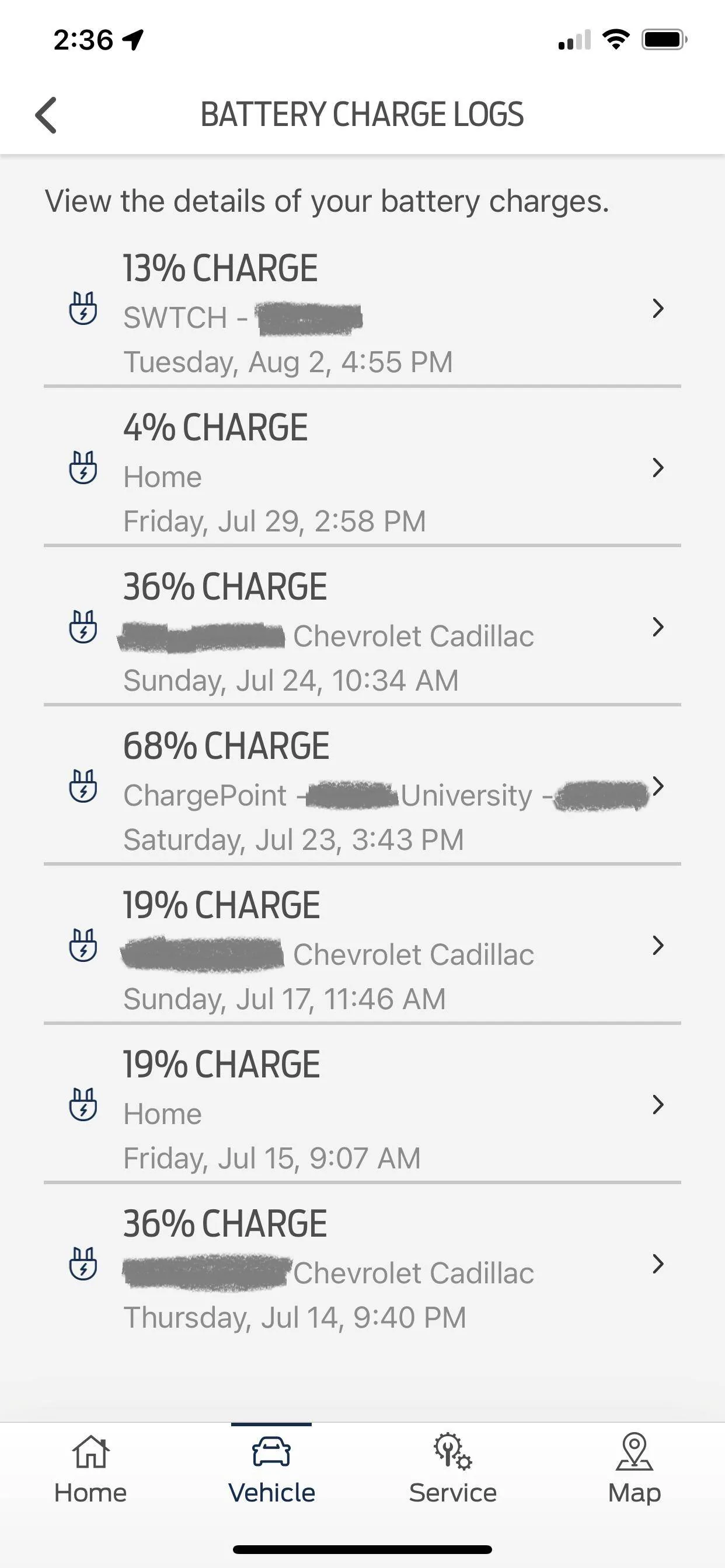 Ford Mustang Mach-E Preferred Charge Locations Disappeared fp3