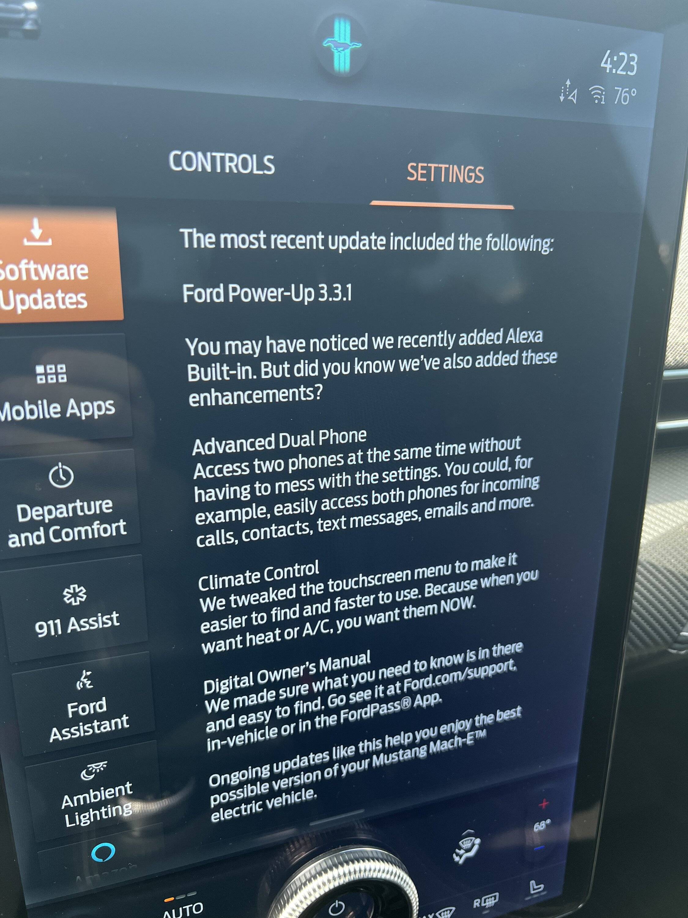 Ford Mustang Mach-E 3.3.1 Power-Up SYNC Software Update FD29EF7E-3BB1-4C0E-BF6C-5944B32791A5