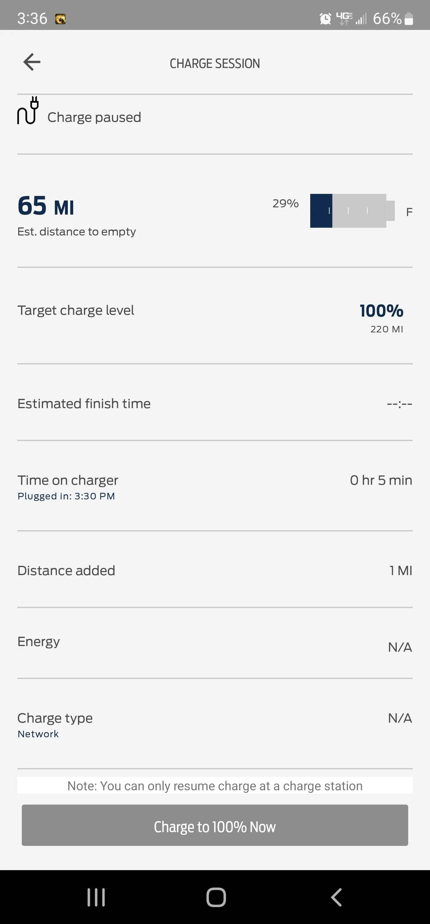 Ford Mustang Mach-E Charging at home Screenshot_20220805-153625_FordPass