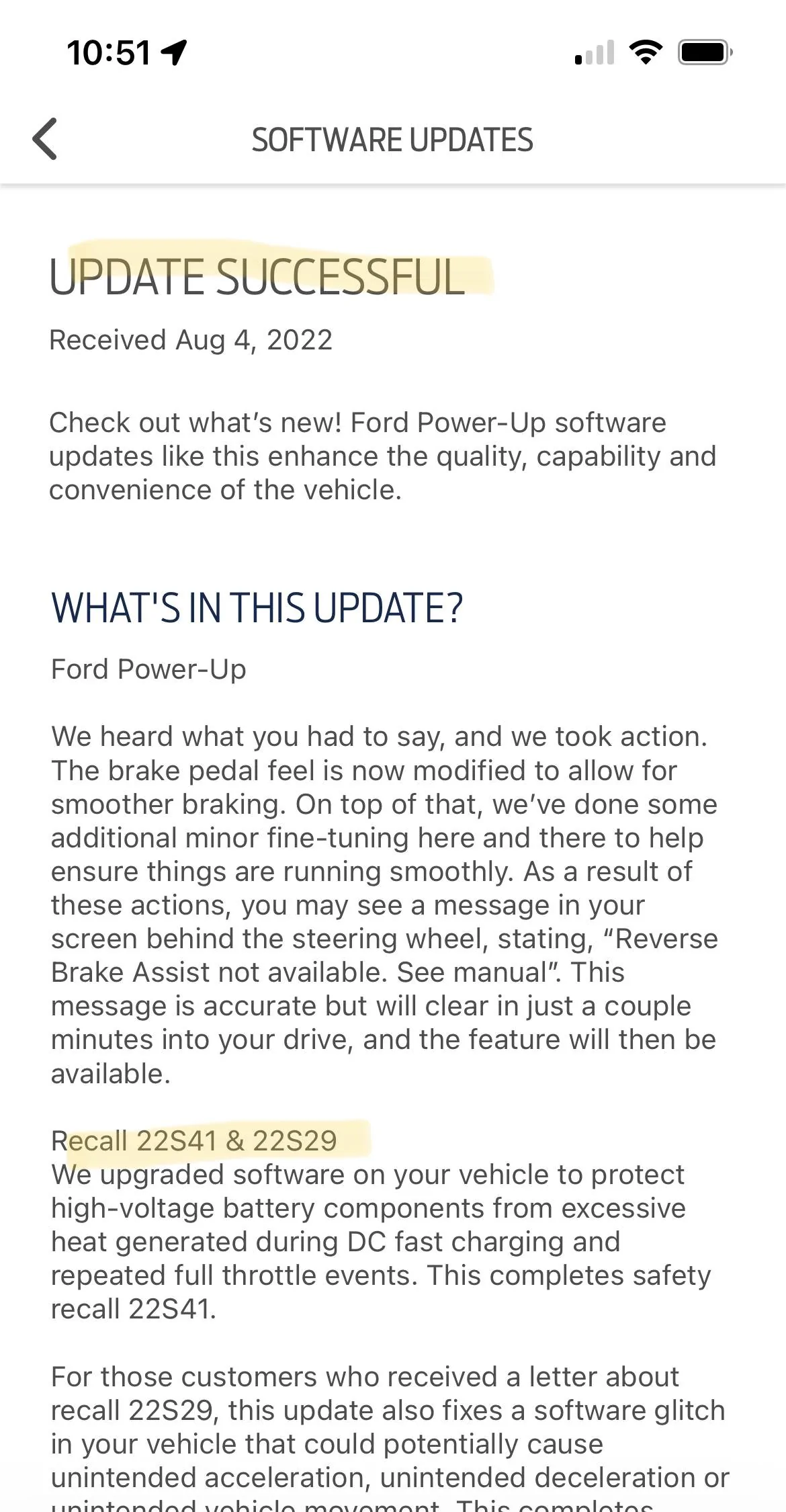 Ford Mustang Mach-E 22S41 & 22S29 Recall OTA Software Are Out 40E05987-0654-4B0A-BB90-13CC25AAED15