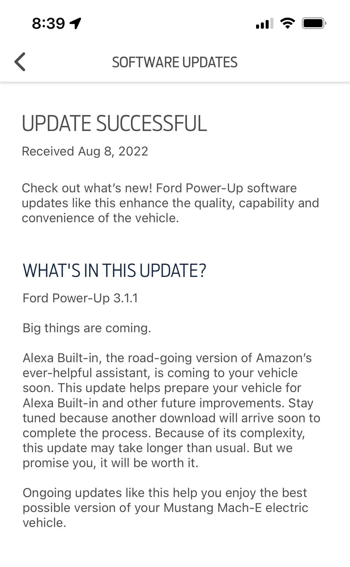 Ford Mustang Mach-E 22S41 & 22S29 Recall OTA Software Are Out 1660056496027