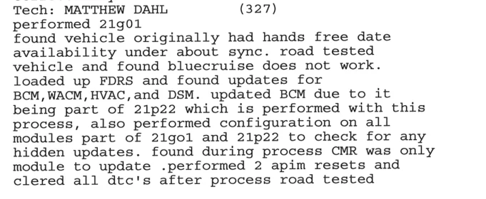 Ford Mustang Mach-E Optional Product Improvement Program 21G01 - BlueCruise Programming 1660063425338