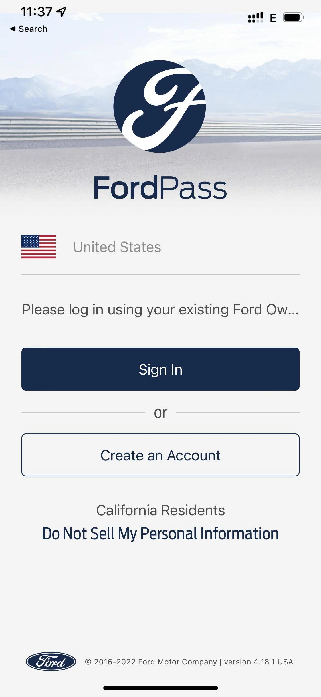 Ford Mustang Mach-E Issues with login to the Fordpass app 80492B93-6381-4B59-B8B0-BD27EB885216