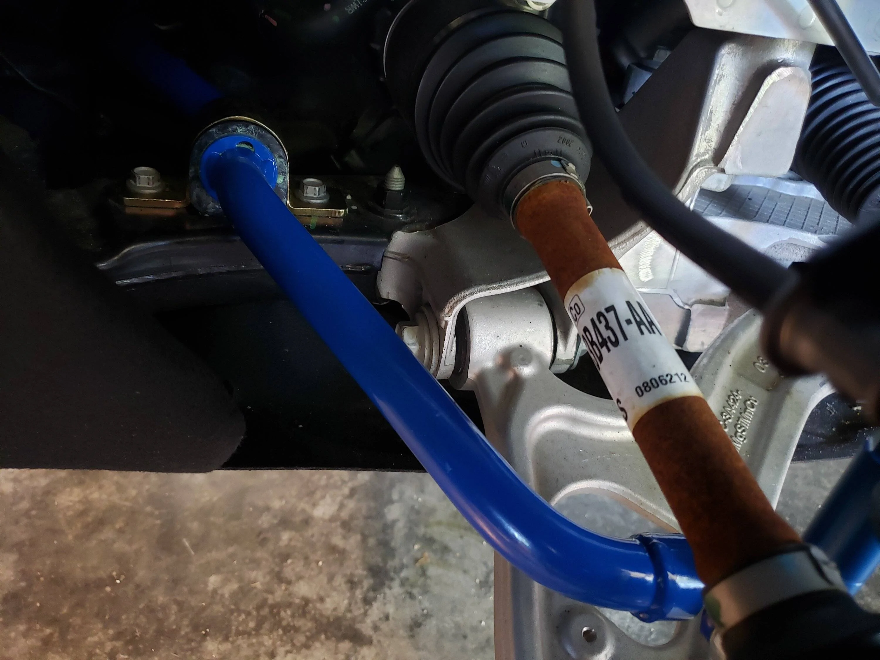 Ford Mustang Mach-E Steeda Front Sway Bar! It is awesome. Transforms the car into what it should be. 20220813_160602