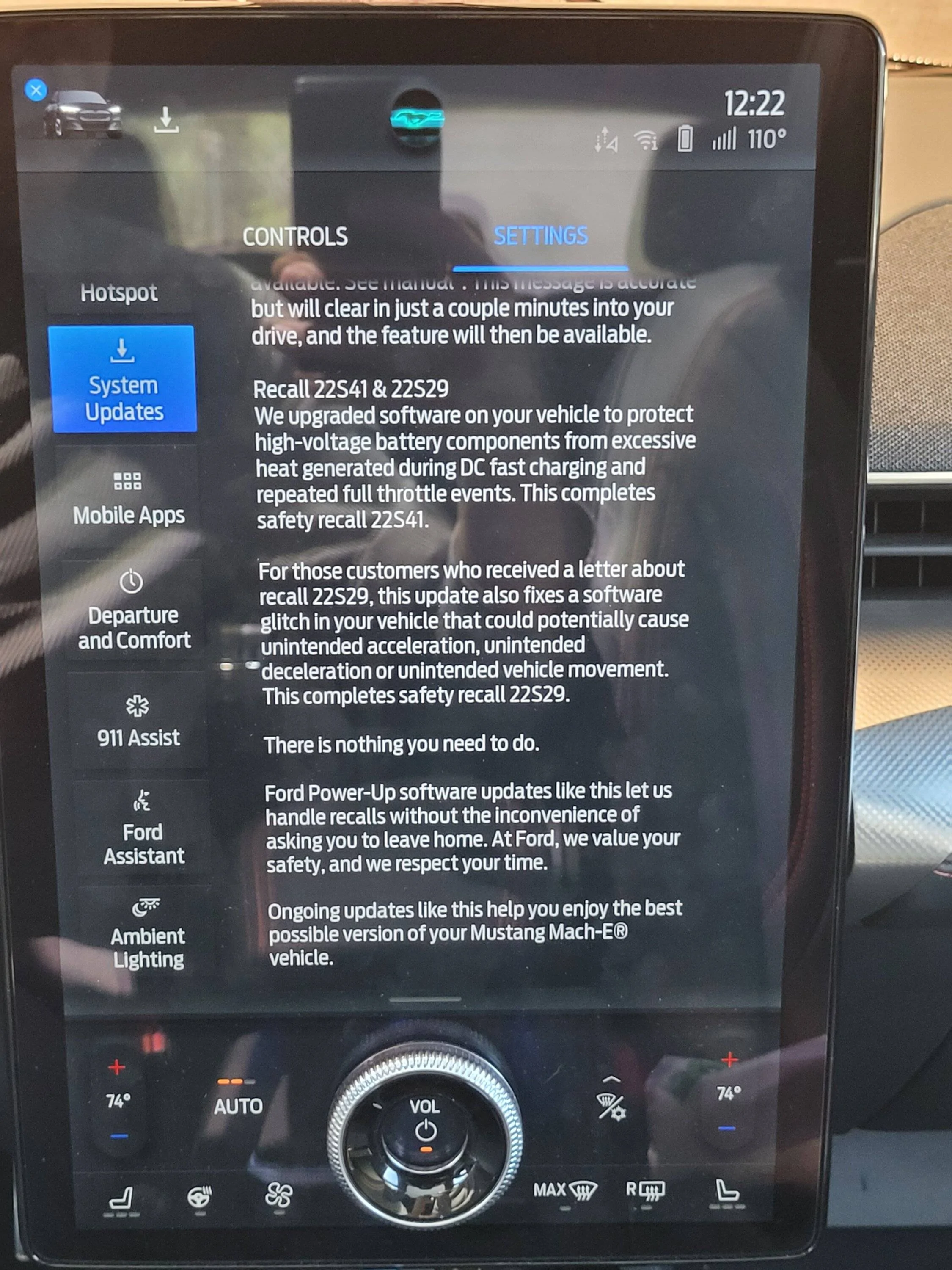 Ford Mustang Mach-E What Ford Power-Up Ver Is for Battery Fix? 20220802_122213