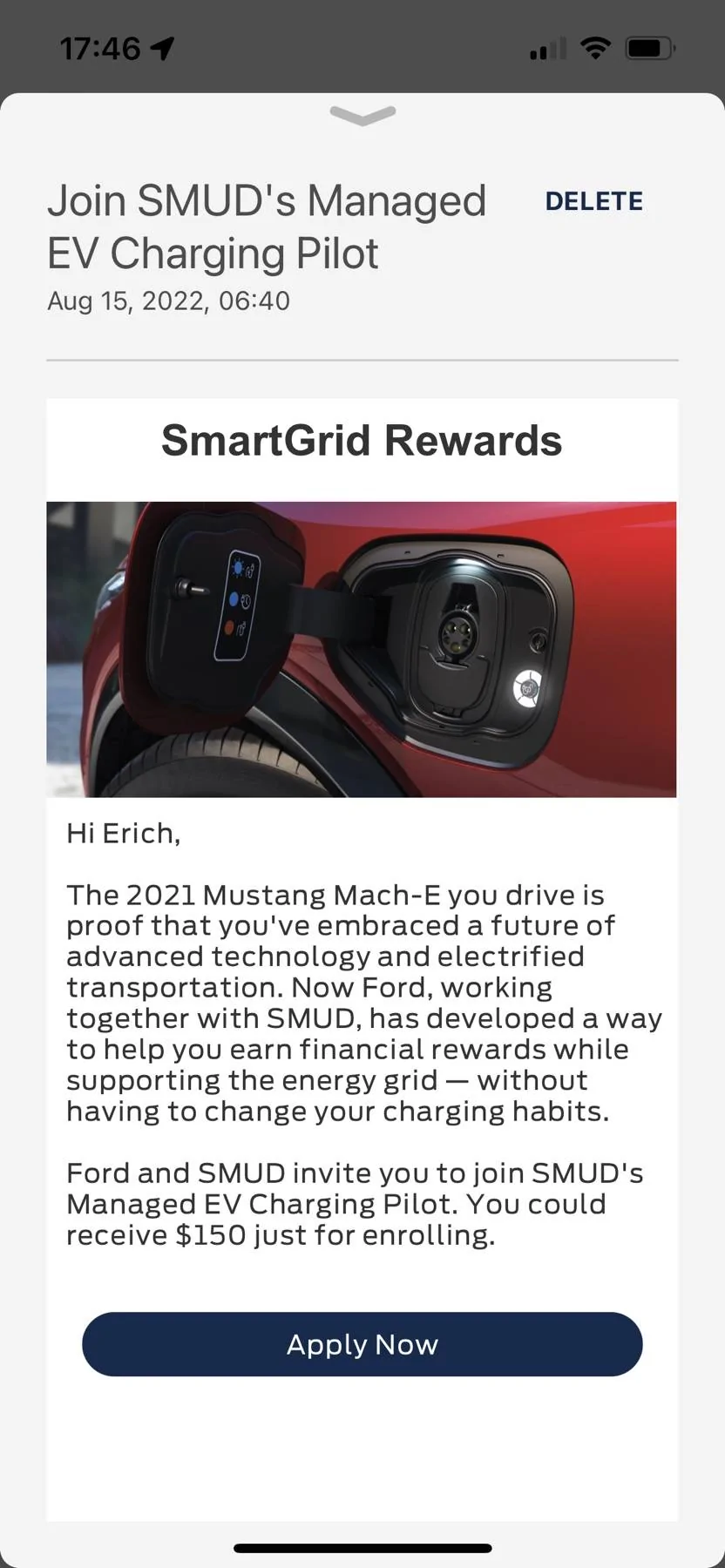 Ford Mustang Mach-E Managed EV Charging Pilot / Ford SmartGrid Rewards viber_image_2022-08-15_17-56-05-523