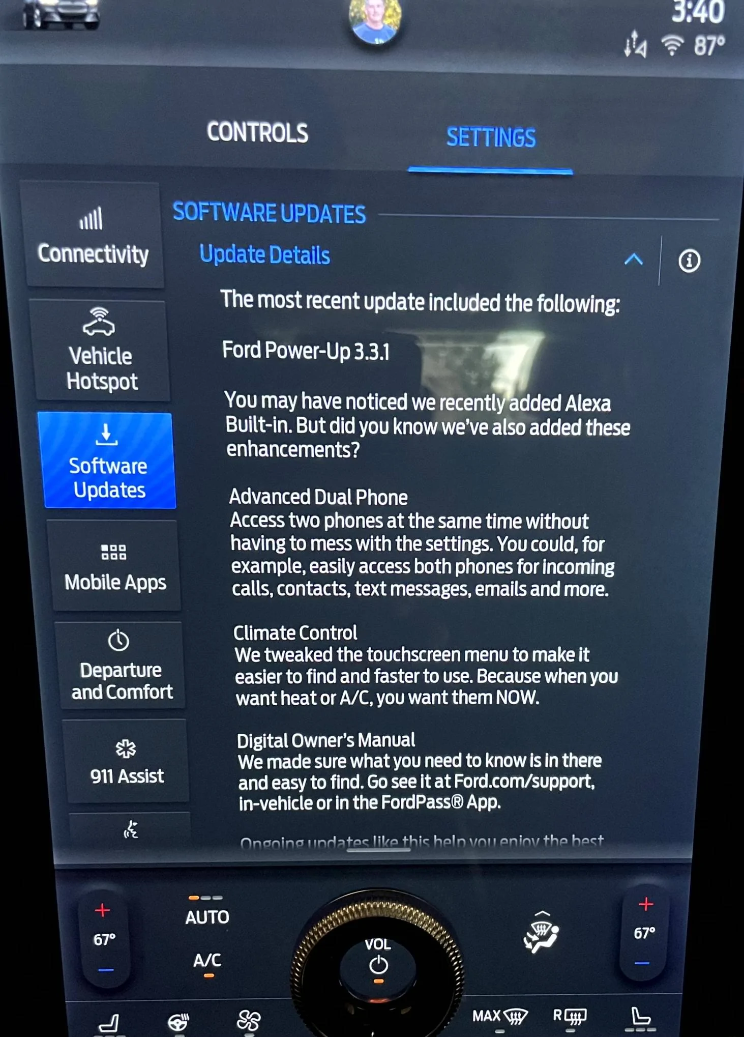 Ford Mustang Mach-E Software Update vs. System Update IMG_3573