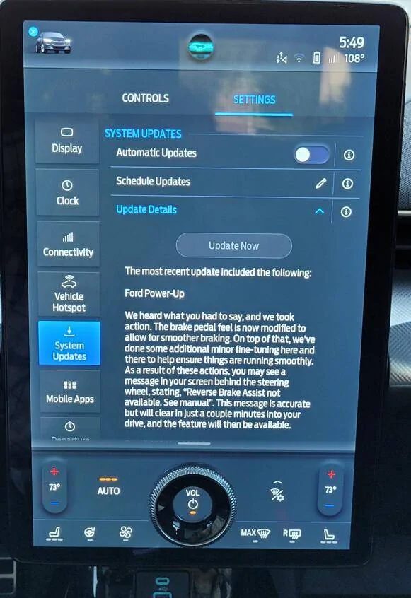 Ford Mustang Mach-E Software Update vs. System Update 1660754041416