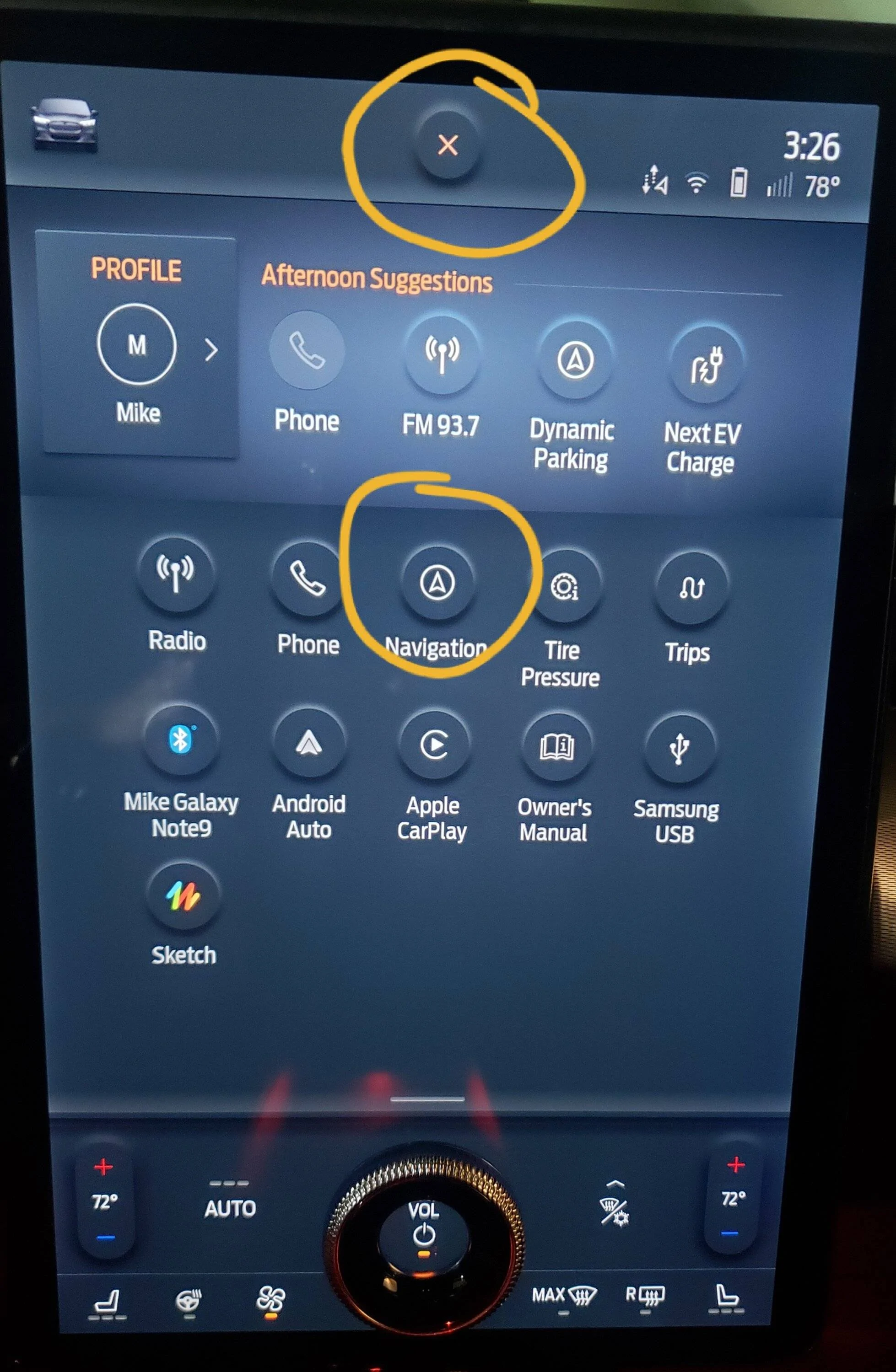 Ford Mustang Mach-E Navigation disappeared! 20220822_152755