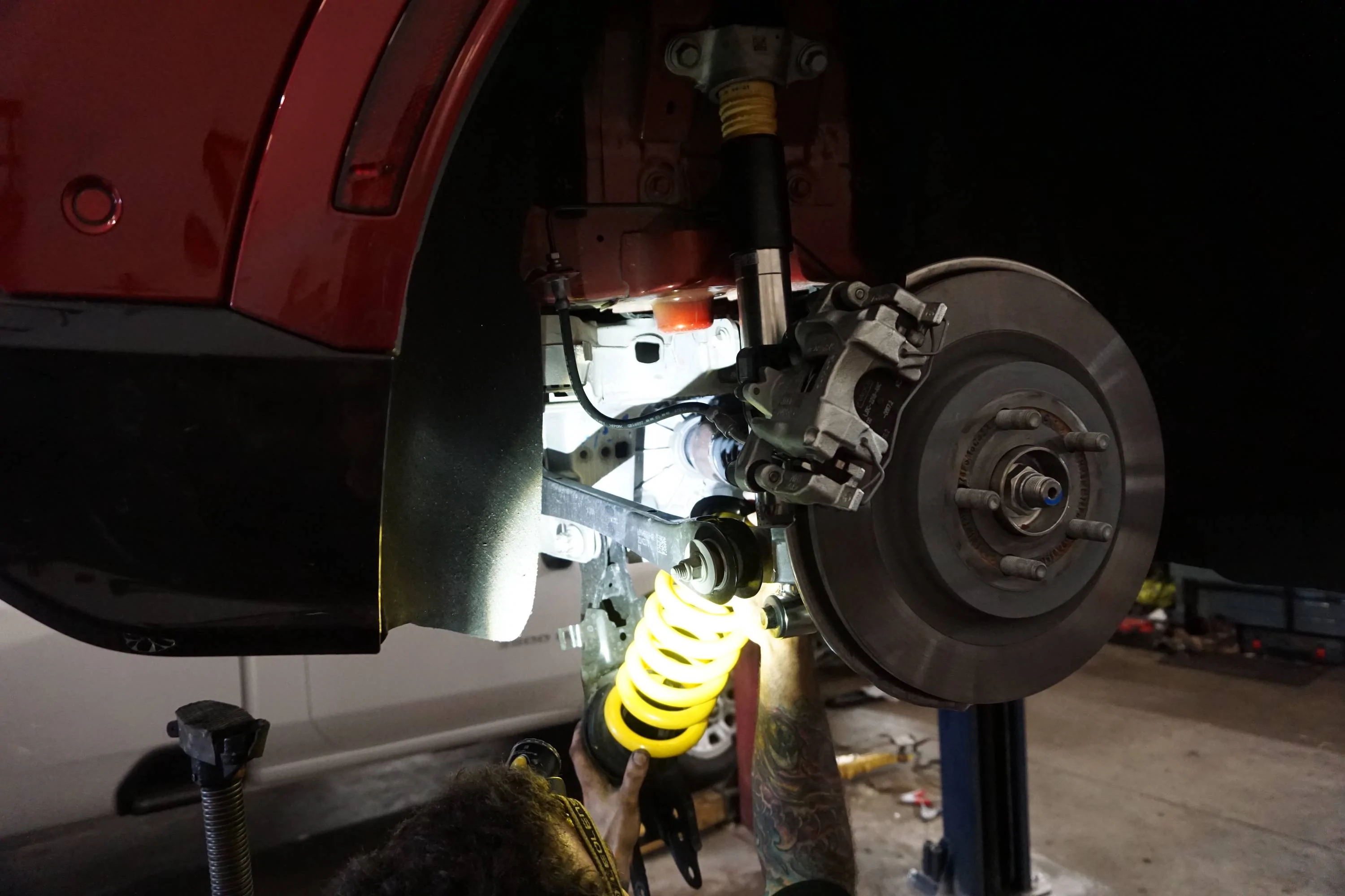 Ford Mustang Mach-E DIY How To: Remove and Replace Suspension with KW V3 Coilovers on Mach-E DSC01127