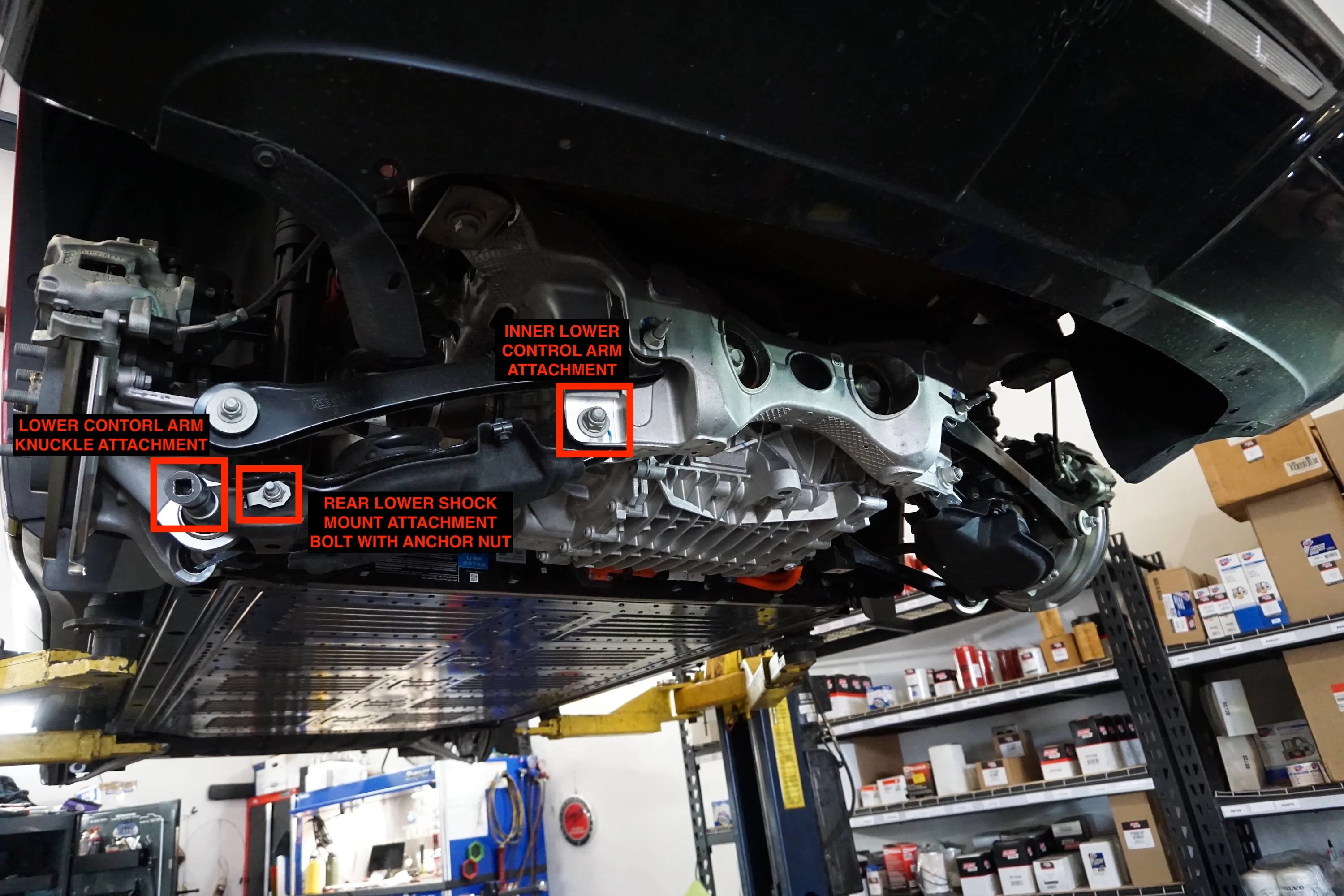 Ford Mustang Mach-E DIY How To: Remove and Replace Suspension with KW V3 Coilovers on Mach-E DSC01100