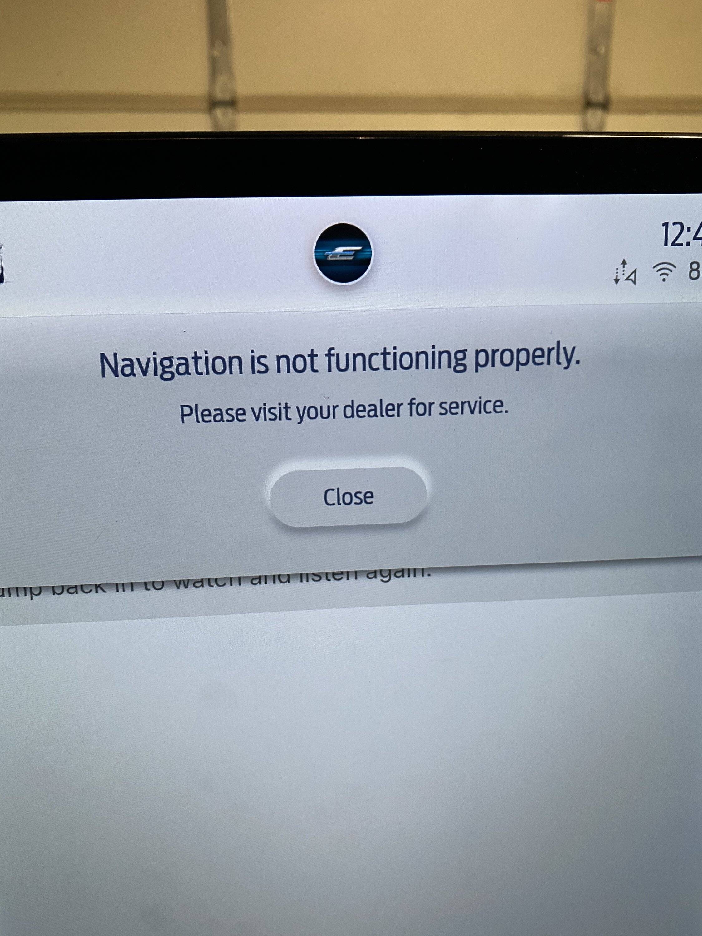 Ford Mustang Mach-E Navigation is not functioning properly 80A6F48F-0BCF-4EBB-B154-28804A655030