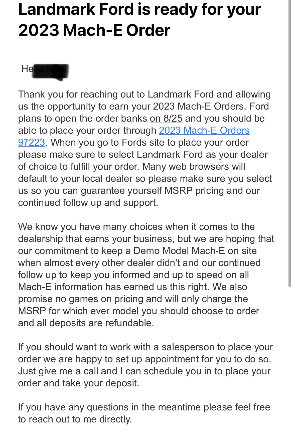 Ford Mustang Mach-E Order bank opening date maybe will be 8/25??? 816CA302-7915-4318-8367-7C142AC48084