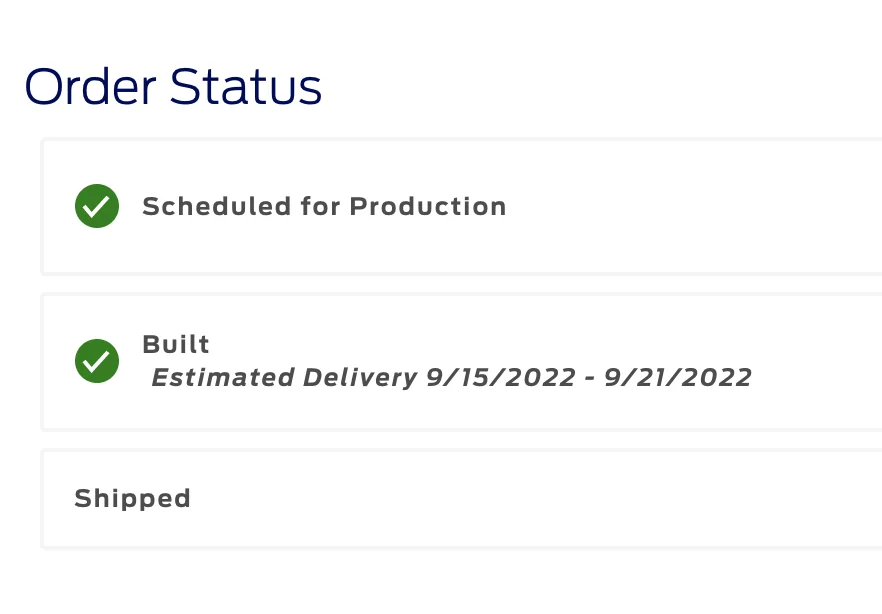 Ford Mustang Mach-E 8/22/22 build week gang thread 1661433544630