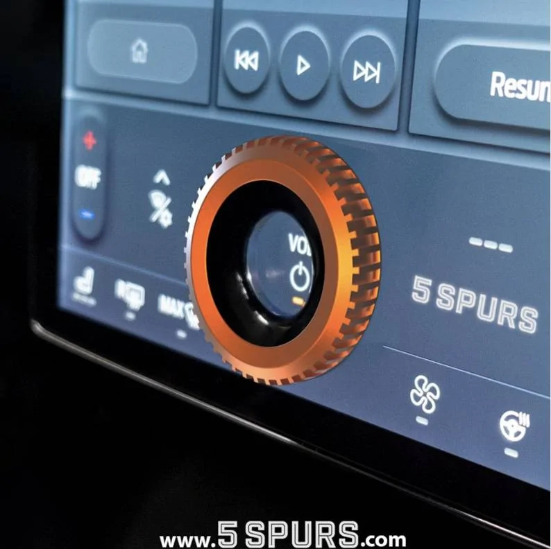 Ford Mustang Mach-E Enhance the Look and Feel of Your Interior with 5 SPURS Dial Crowns Screen Shot 2022-08-26 at 11.04.07 AM