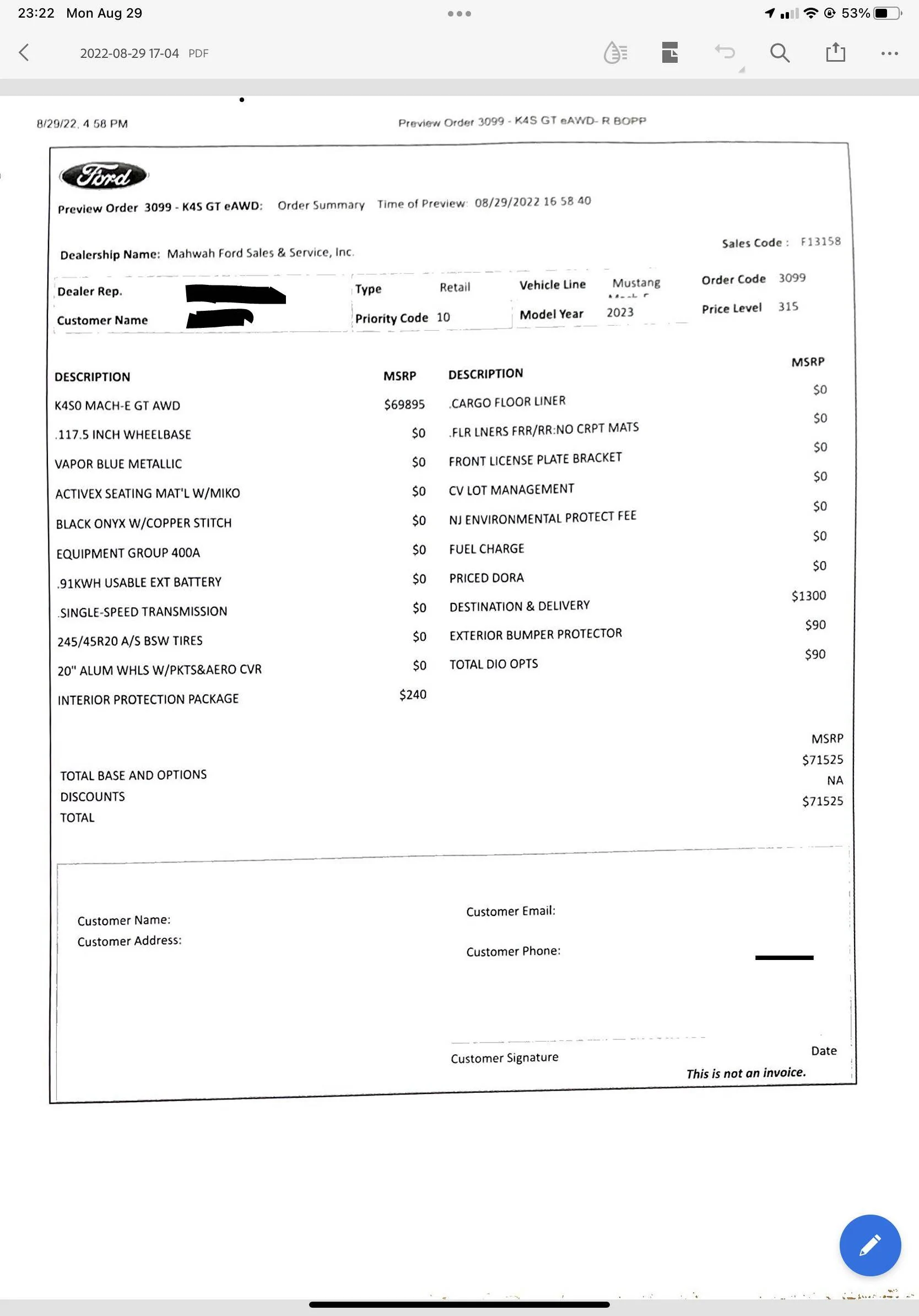 Ford Mustang Mach-E Who ordered a 2023 today?  Post up some pics/share what you ordered! 617E8A68-85CE-4FFA-B3DF-10B32E6D9762