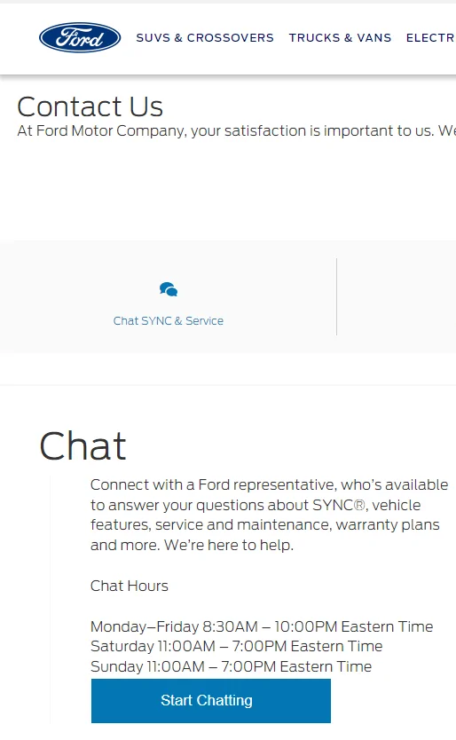 Ford Mustang Mach-E How Does One connect to Ford Chat? 1662058821842