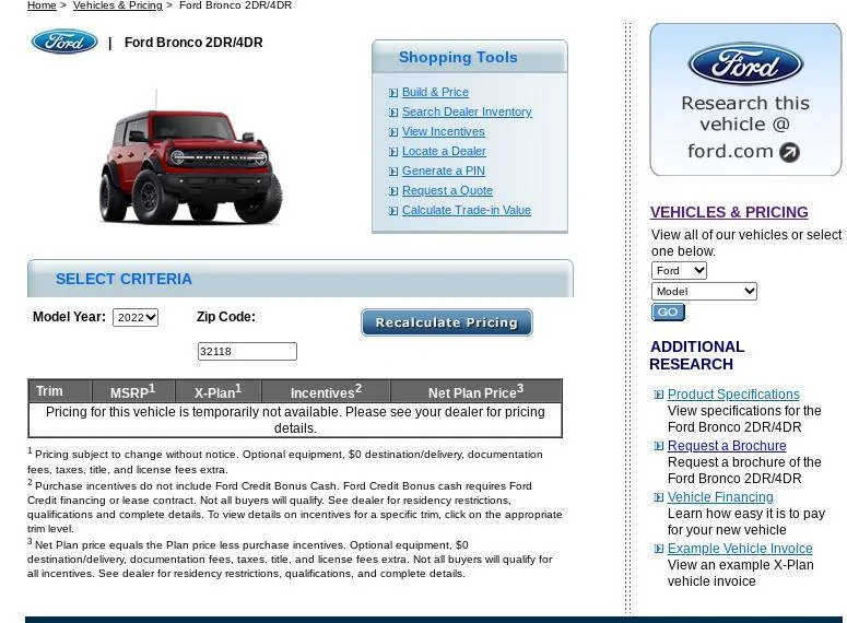 Ford Mustang Mach-E A, Z, X plan discount pricing for Mach-E Screenshot 2022-09-03 2.45.03 PM