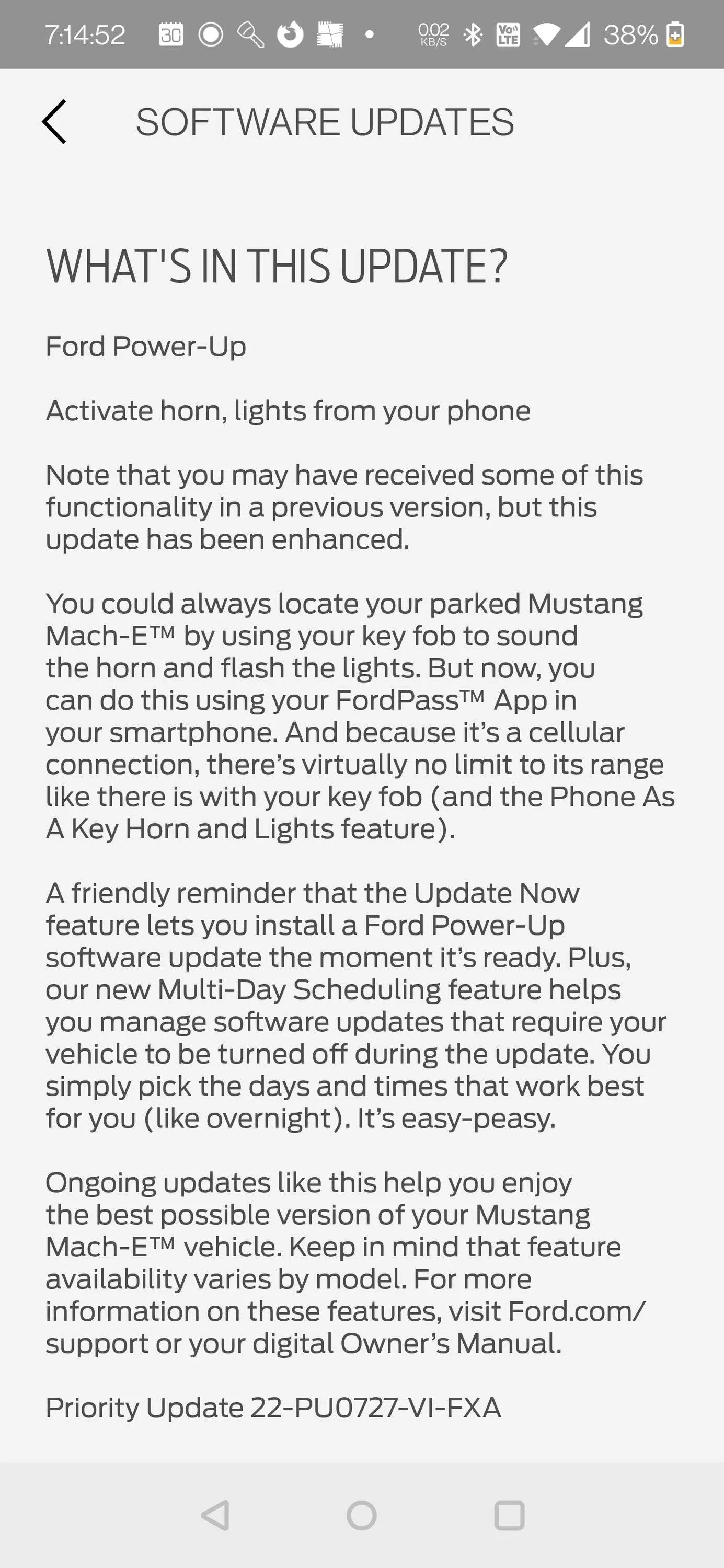 Ford Mustang Mach-E OTA Priority Update 22-PU0727-VI-FXB Screenshot_20220903-191452
