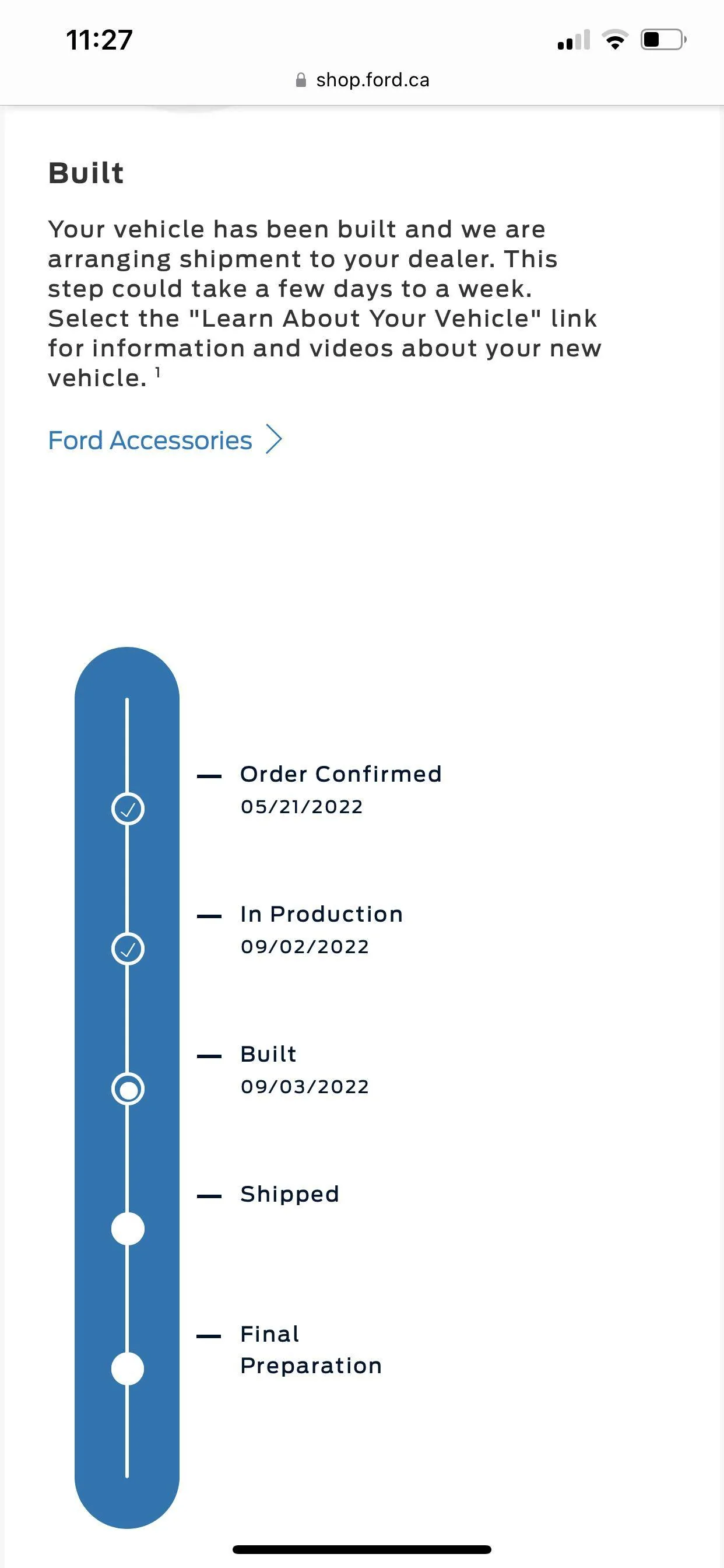 Ford Mustang Mach-E Canada order timeline BE6D7B2D-4EF5-42B7-B6E7-36F5C32A4207