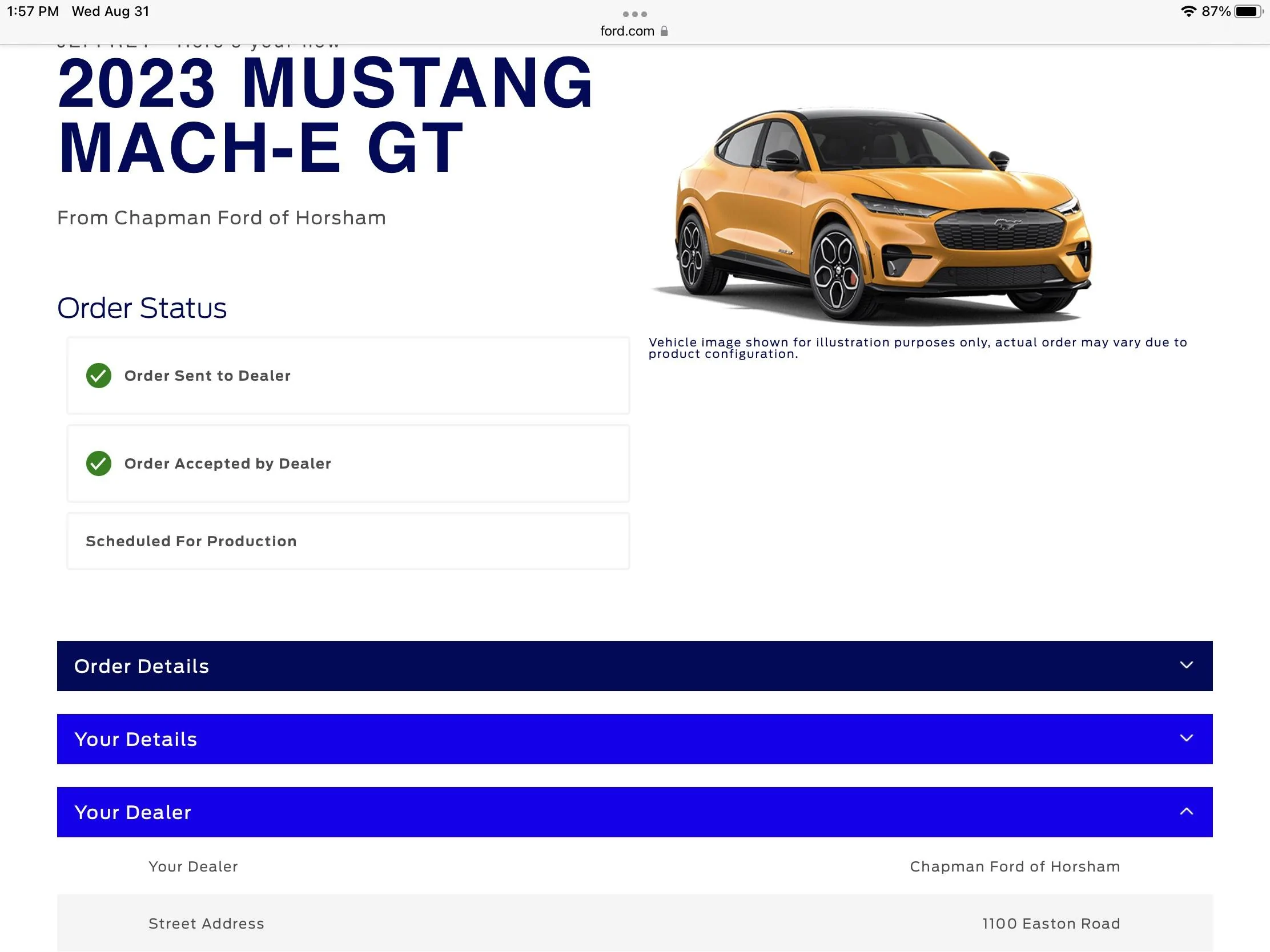 Ford Mustang Mach-E Who ordered a 2023 today?  Post up some pics/share what you ordered! 1E9EB950-FCAA-4536-AFA7-E5D752D4175C