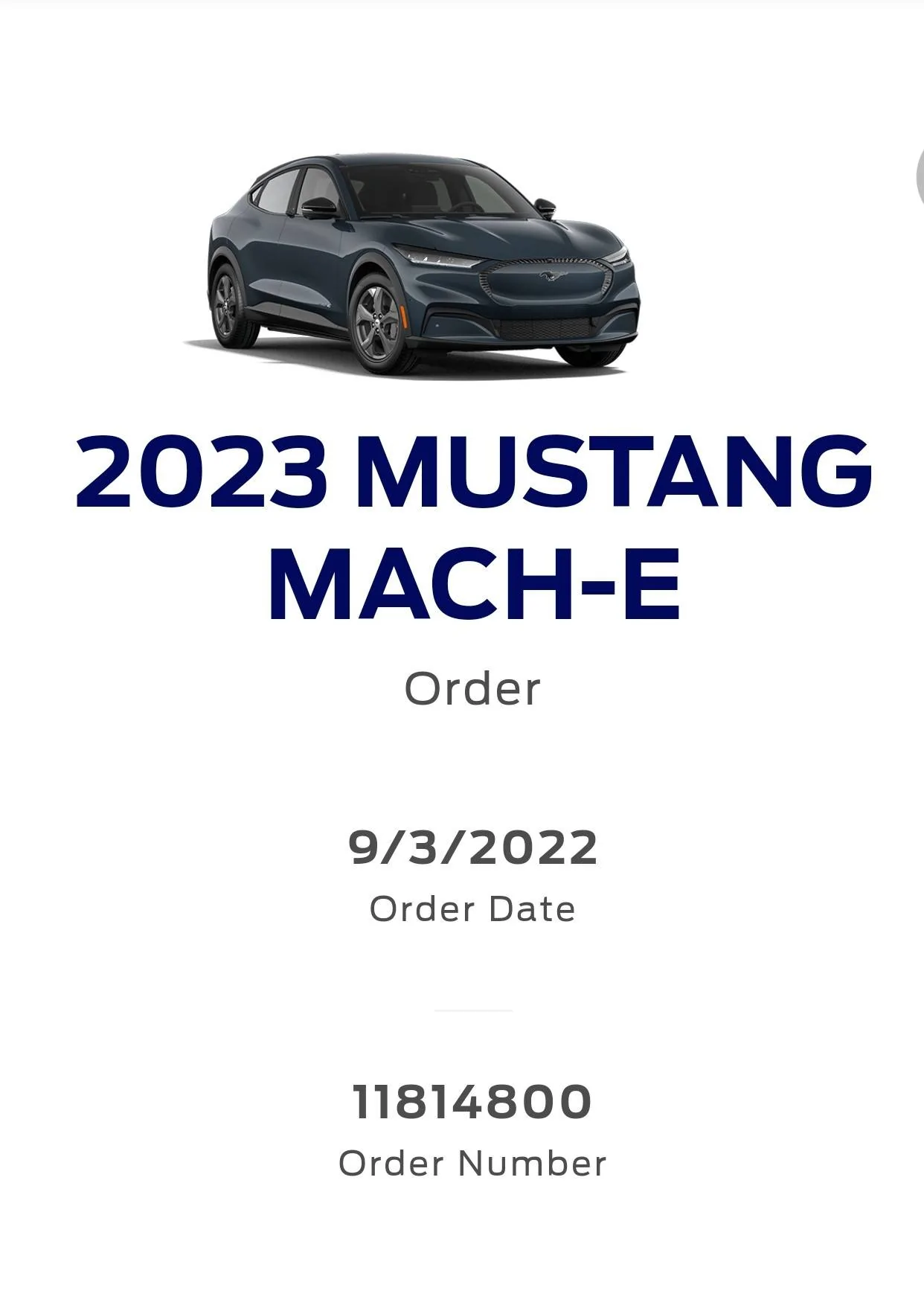 Ford Mustang Mach-E Who ordered a 2023 today?  Post up some pics/share what you ordered! Screenshot_20220904-122637_Chrome~2