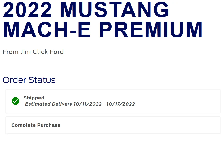 Ford Mustang Mach-E 05/23/22 Build Week Chat 1662564356309