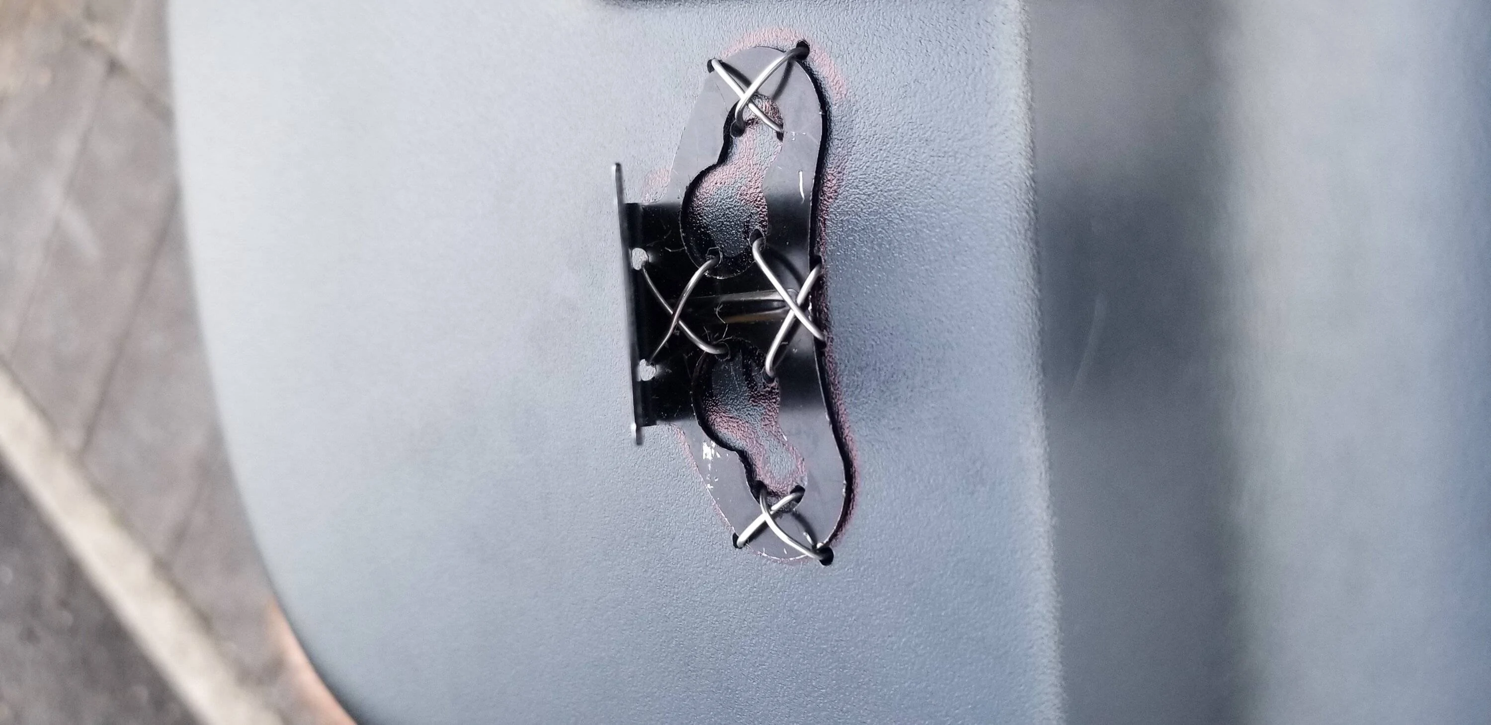 Ford Mustang Mach-E Radar Detector Mounting - trying to come up with a solution. Radar mount 1