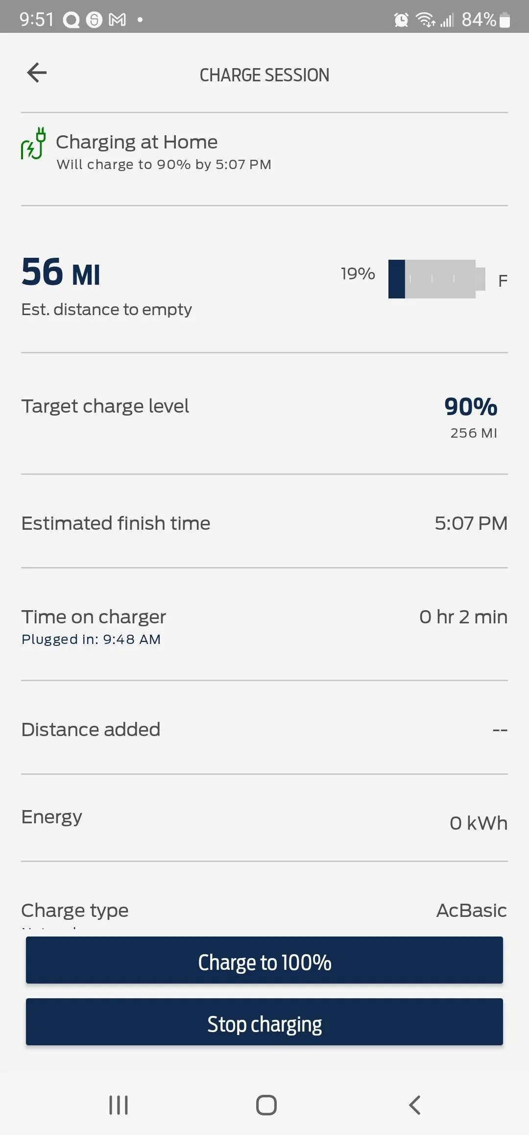 Ford Mustang Mach-E Charging to 100% when limit set to 90% Screenshot_20220829-095118_FordPass