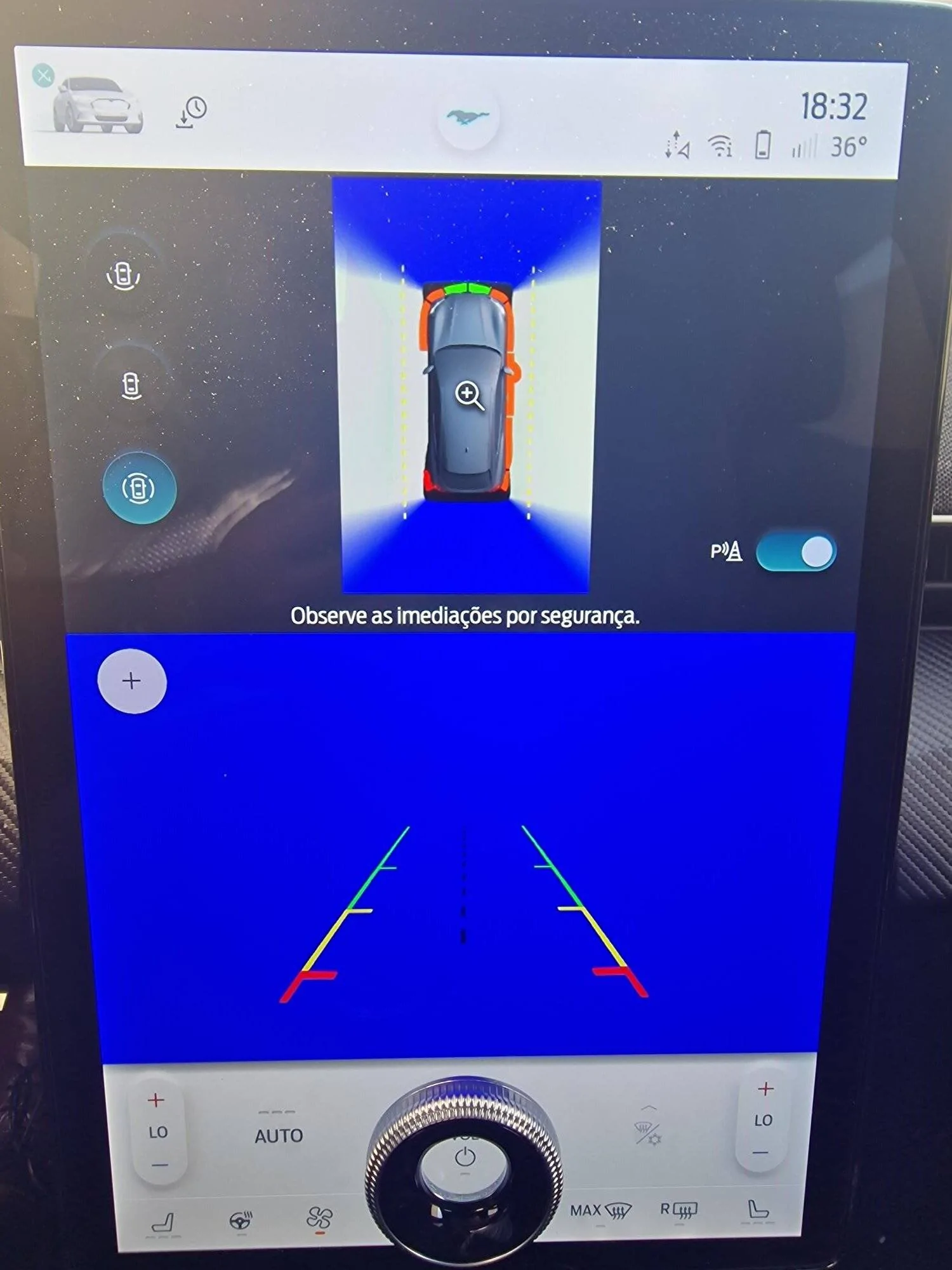 Ford Mustang Mach-E 360 Camera problem, blue blur 20220730_183239