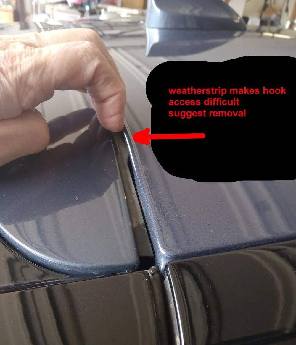 Ford Mustang Mach-E Another Bike Rack Thread 03 weatherstripping blocks hook