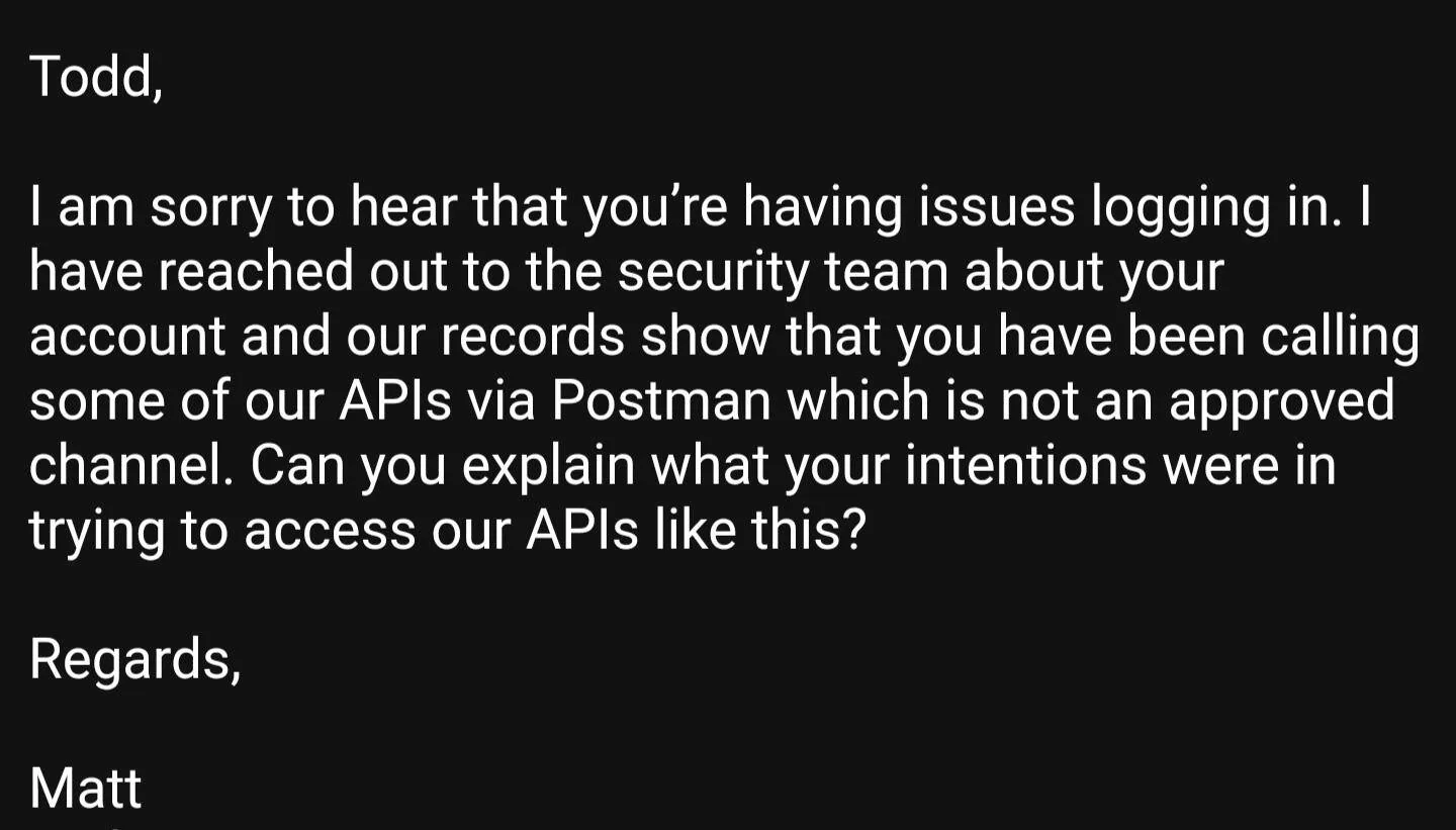 Ford Mustang Mach-E PSA: Unauthorized API use can disable your FordPass account Screenshot_20220915-100606