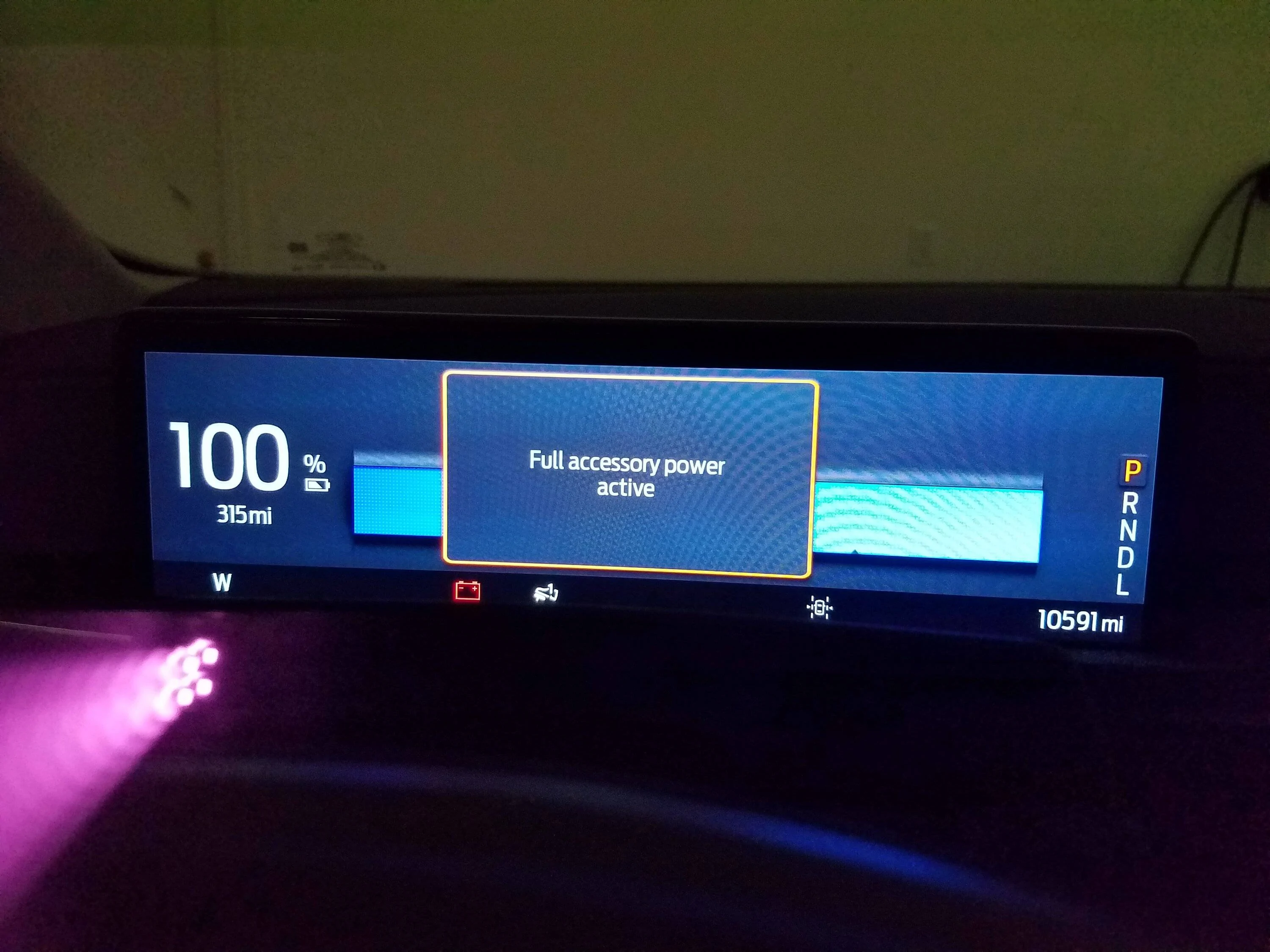 Ford Mustang Mach-E Highest miles 100% charged @ 291 Mach-e GOM