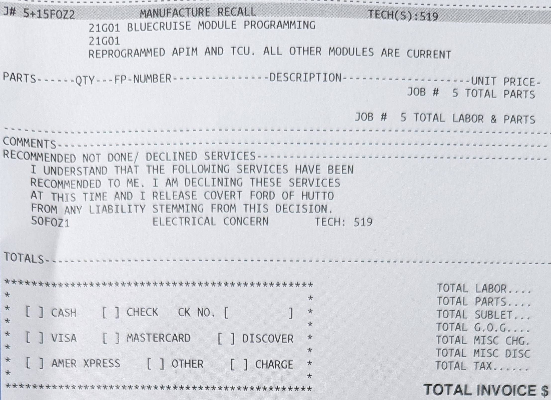 Ford Mustang Mach-E Front Camera Fault & Pre-Collision Assist Not Available Errors PXL_20220917_002014322