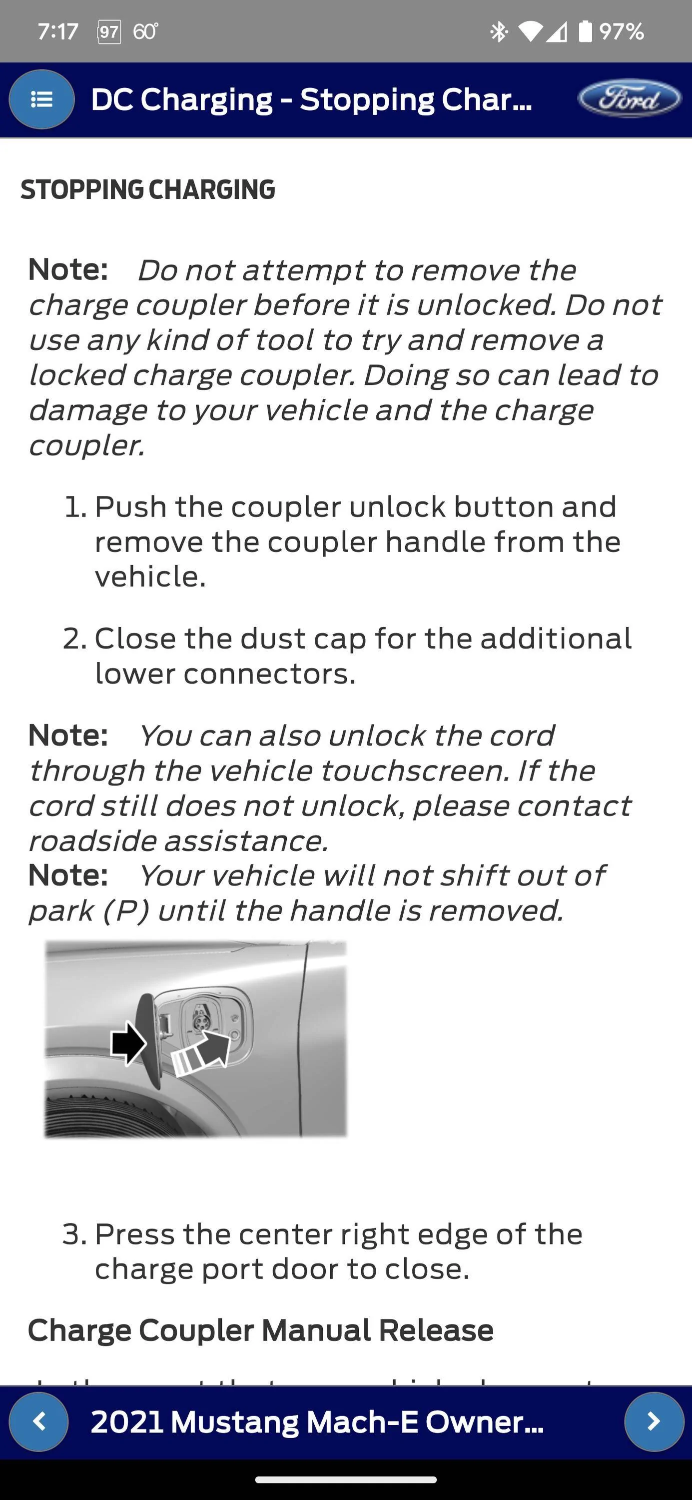 Ford Mustang Mach-E TSB 22-2355 - Illuminated Charger Service Required Indicator In The IPC And/Or Multiple DTCs Screenshot_20220921-071710